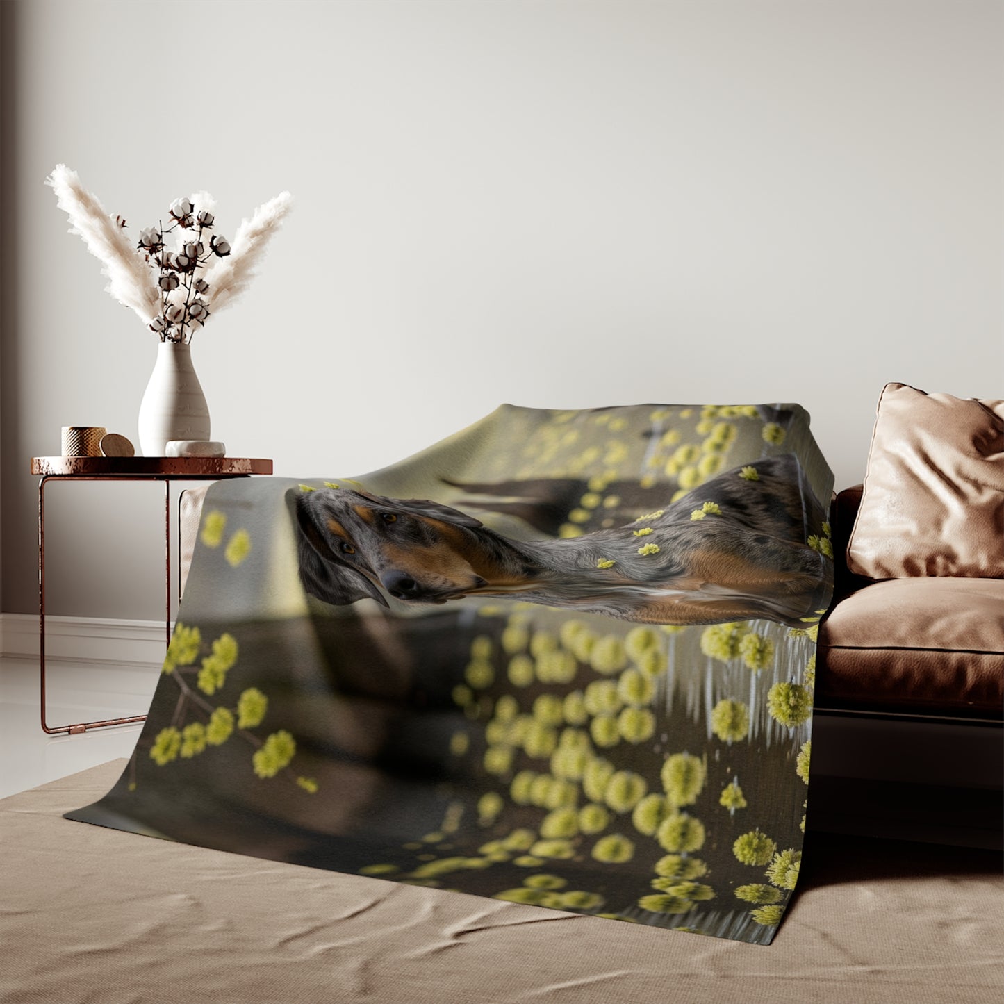Catahoula Leopard Dog Sweatshirt Blanket