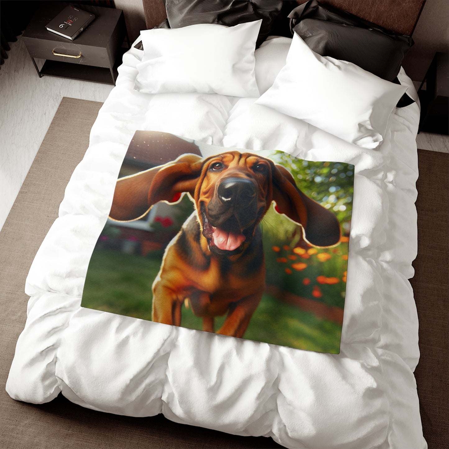 Bloodhound Sweatshirt Blanket