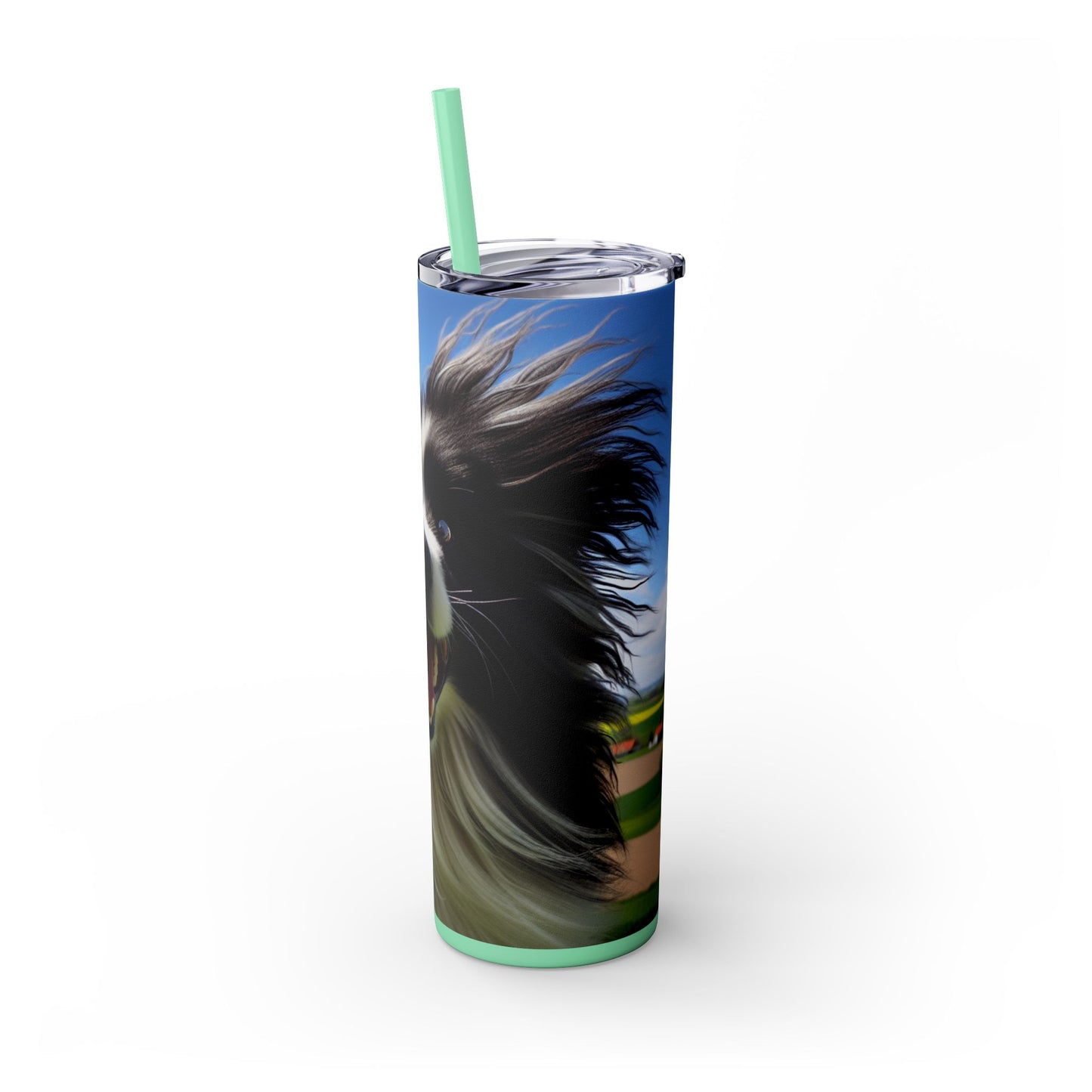 Portuguese Sheepdog Tumbler with Straw, 20oz