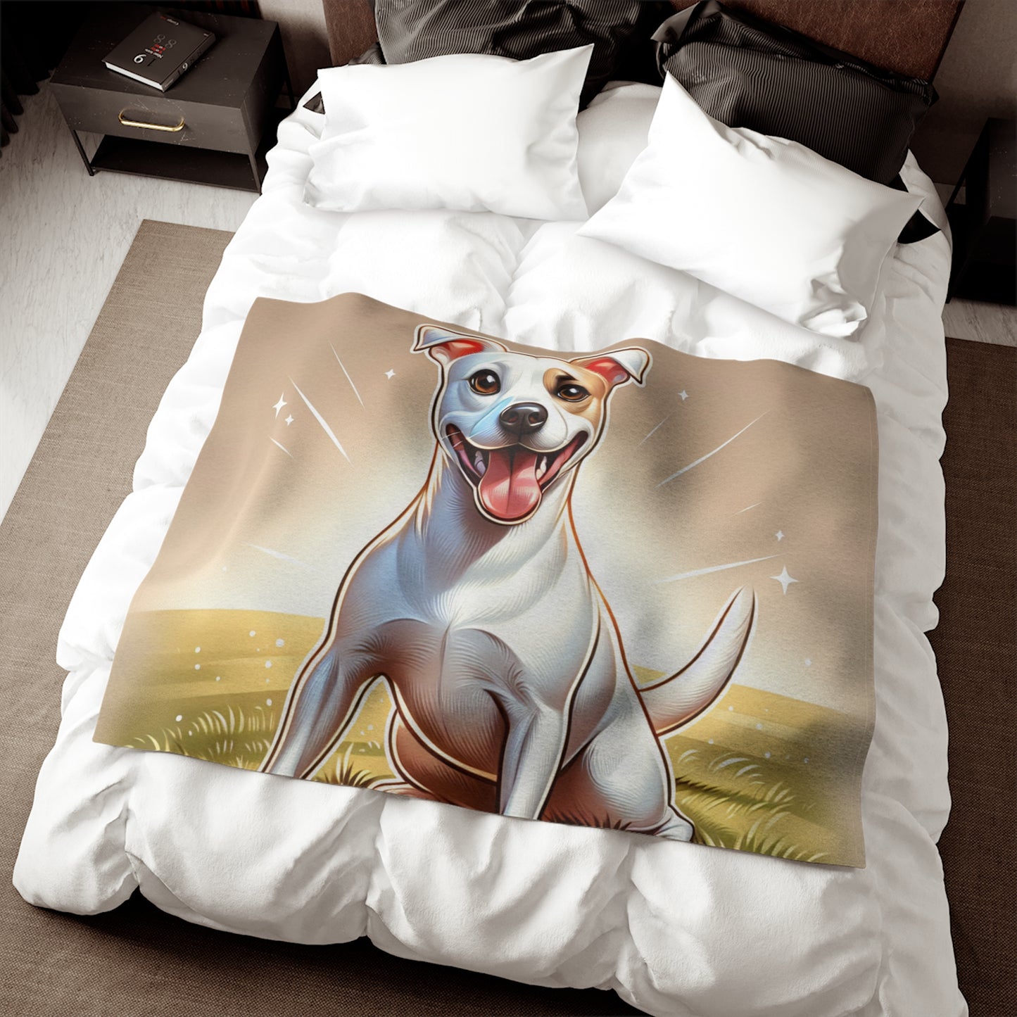 Gull Terrier Sweatshirt Blanket