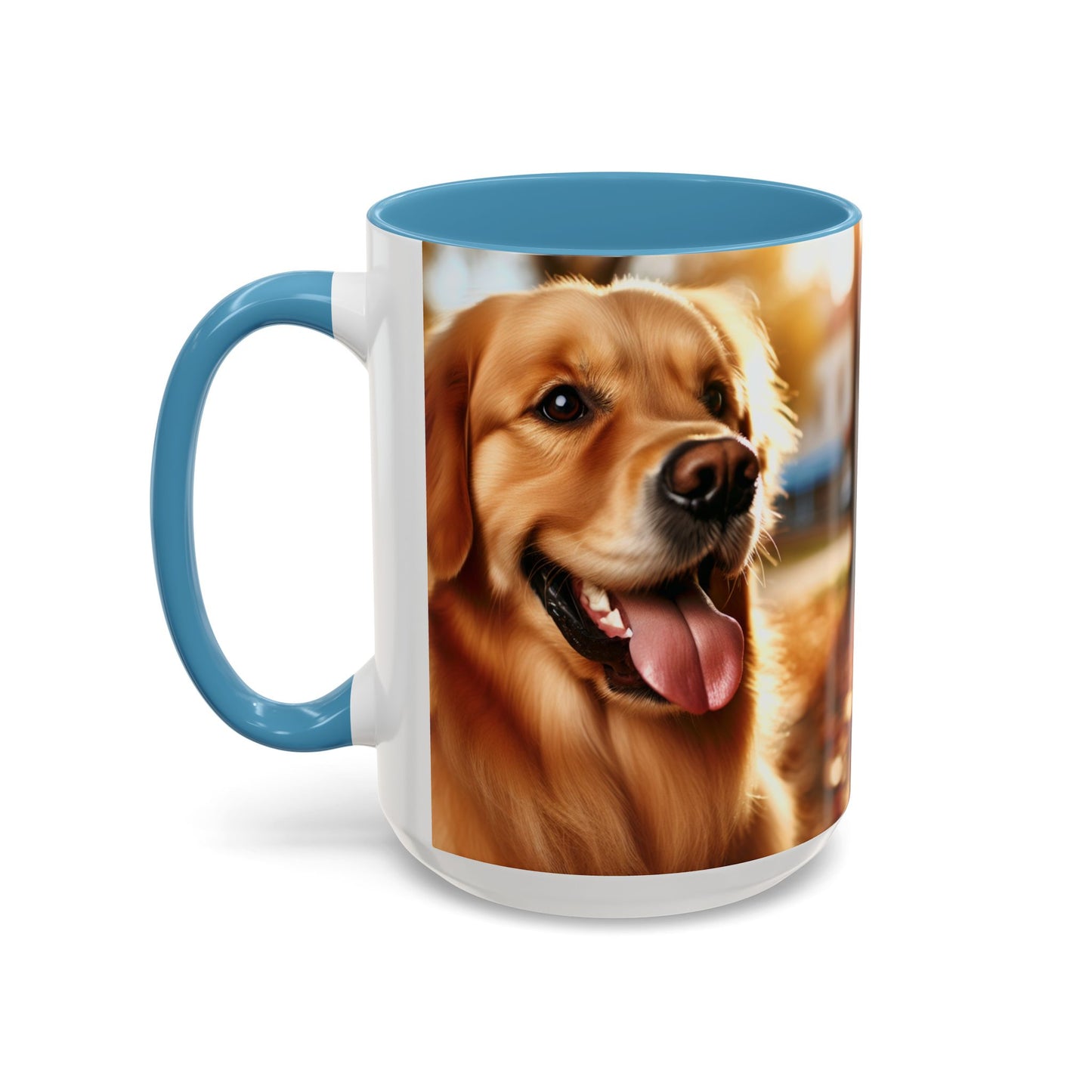 Golden Retriever Accent Coffee Mug - Perfect Gift for Dog Lovers