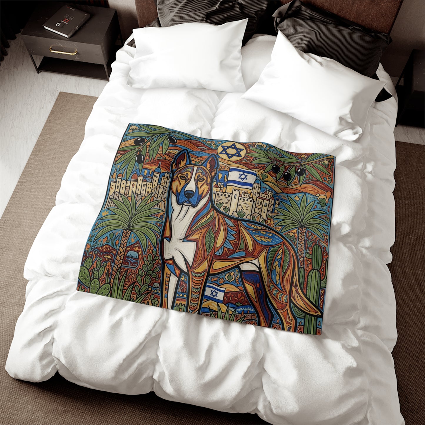 Canaan Dog Sweatshirt Blanket