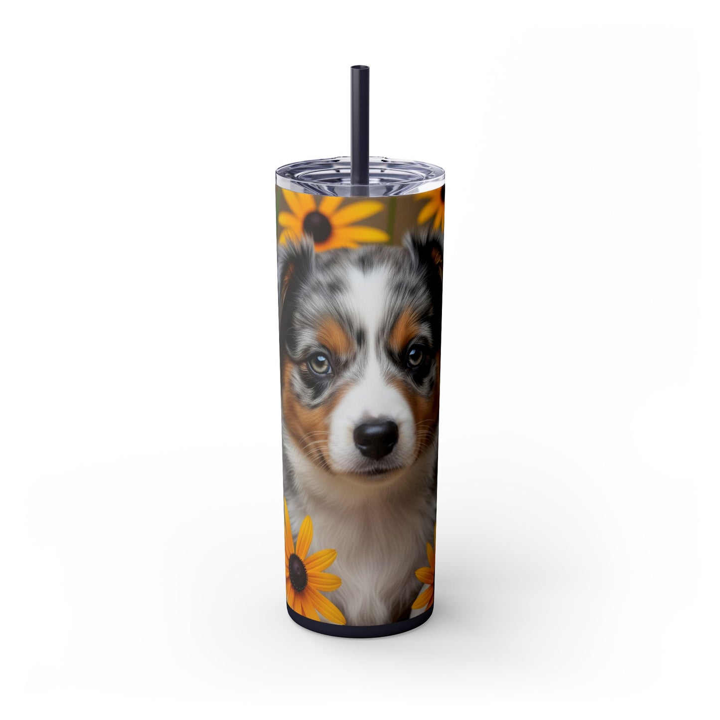 Miniature American Shepherd Tumbler with Straw, 20oz