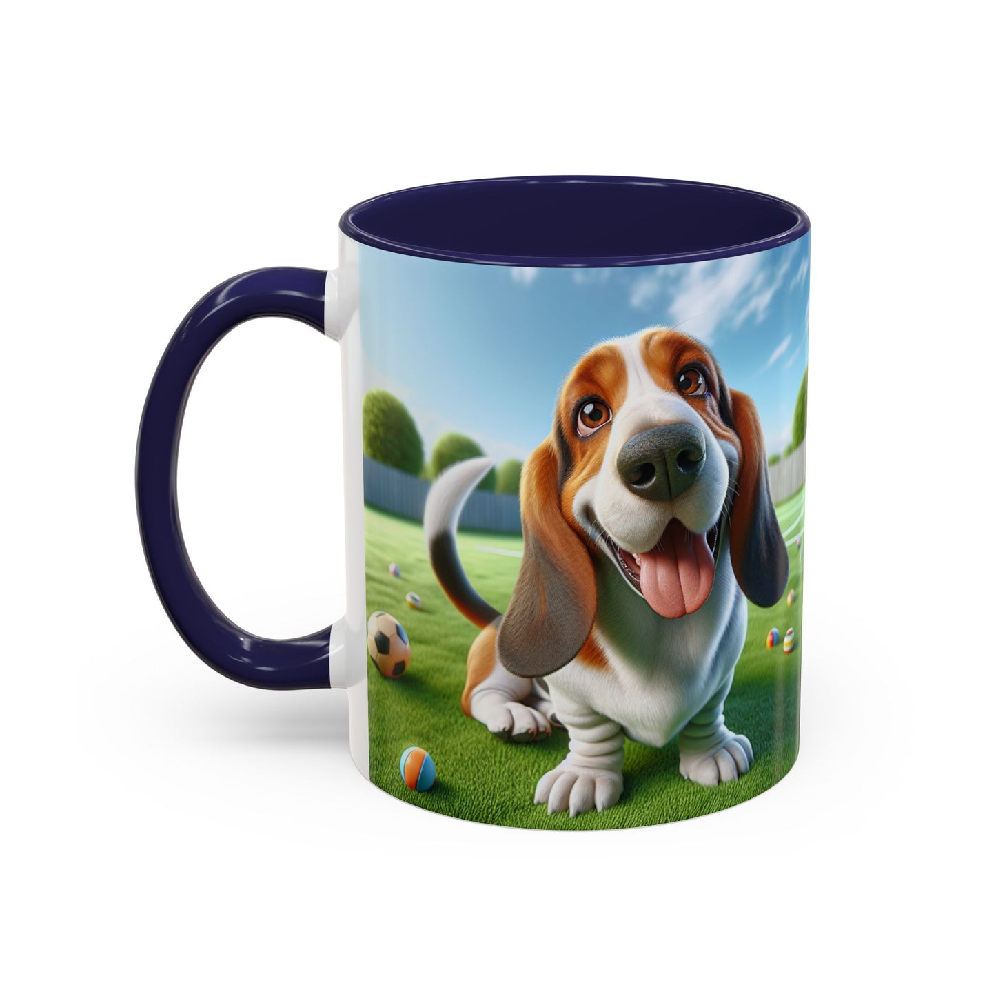 Basset Hound Accent Coffee Mug - Perfect Gift for Dog Lovers