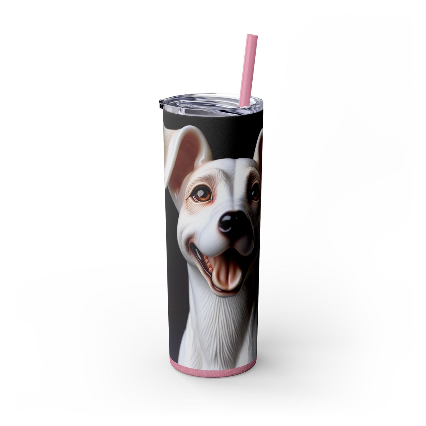 Porcelaine Tumbler with Straw, 20oz