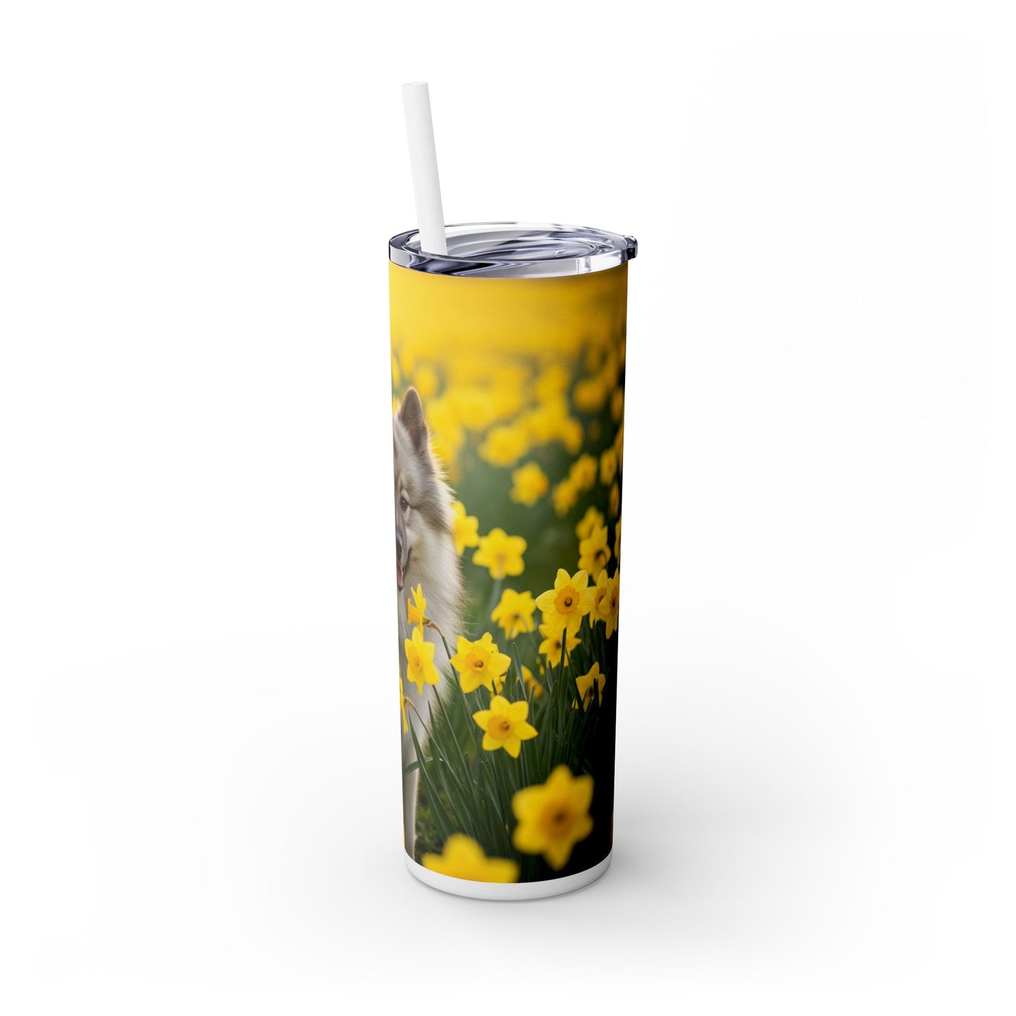 Keeshond Tumbler with Straw, 20oz