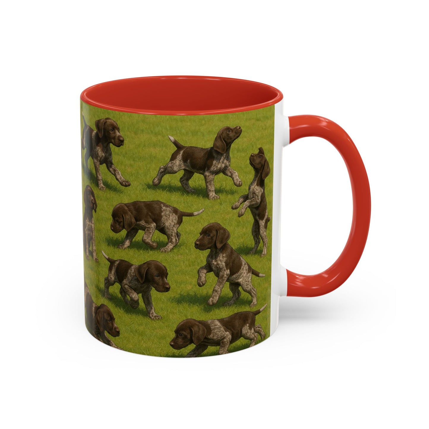German Shorthaired Pointer puppies Accent Coffee Mug - Perfect Gift for Dog Lovers
