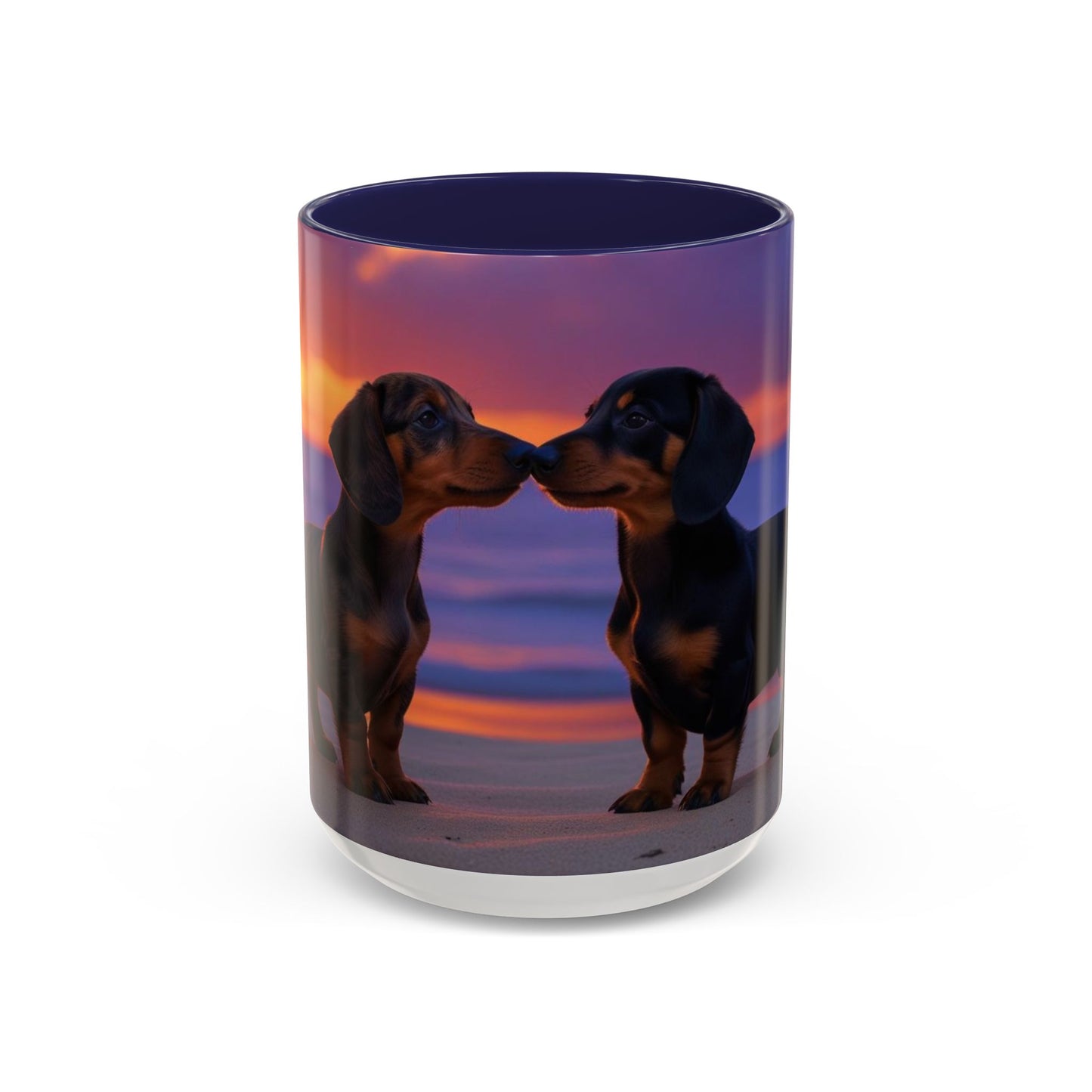 Dachshund Love Accent Coffee Mug - Perfect Gift for Dog Lovers