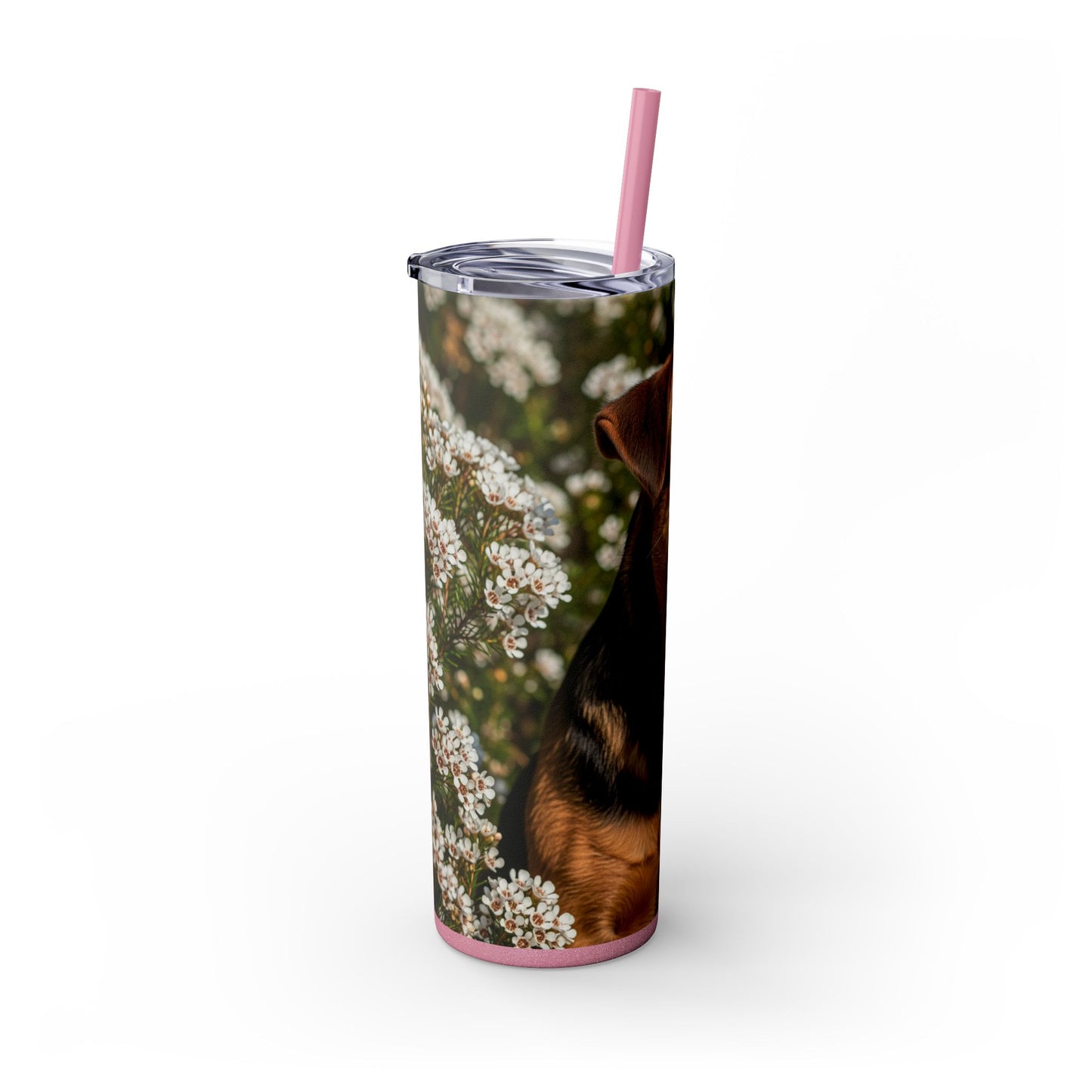 Tenterfield Terrier Skinny Tumbler with Straw, 20oz
