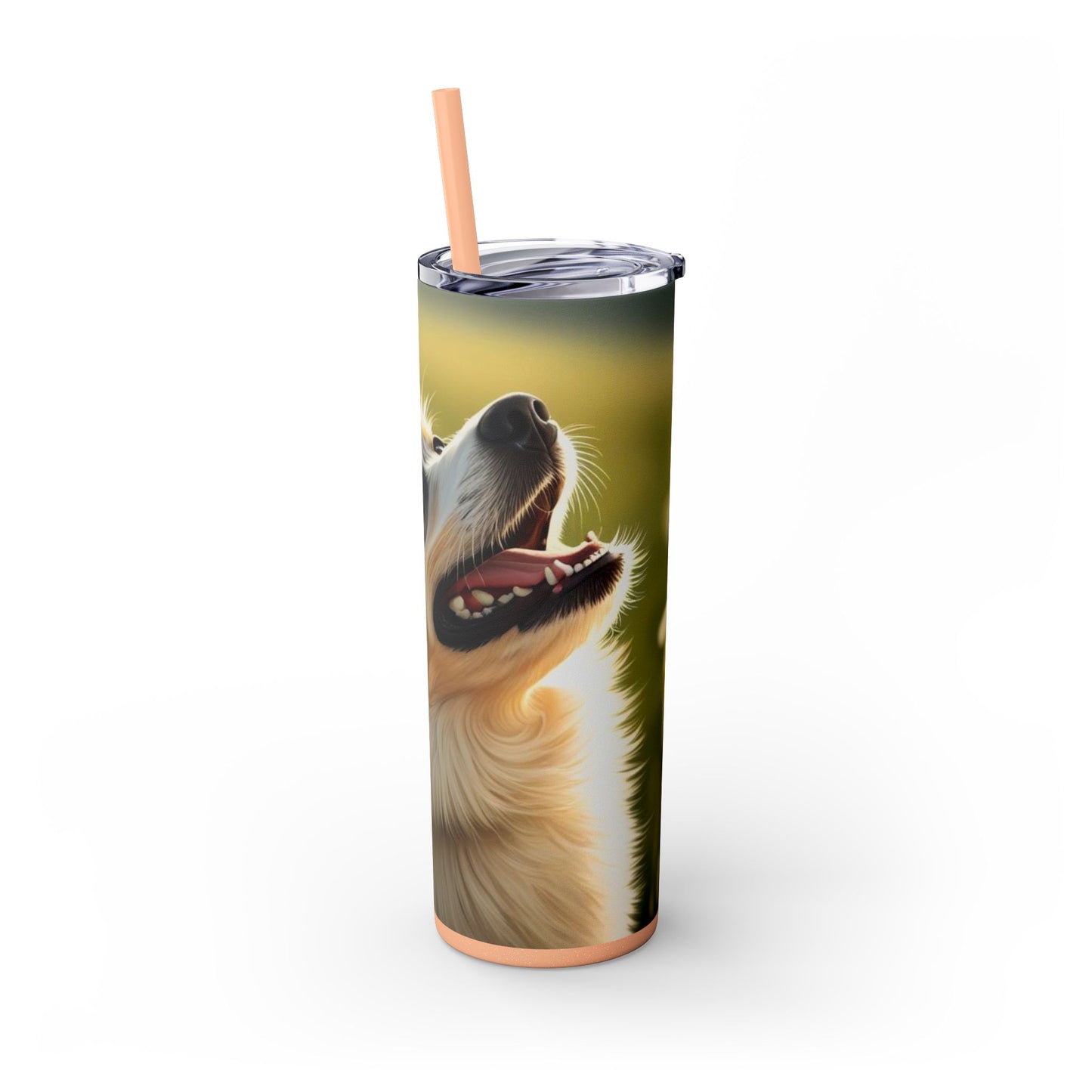 Swedish Vallhund Skinny Tumbler with Straw, 20oz