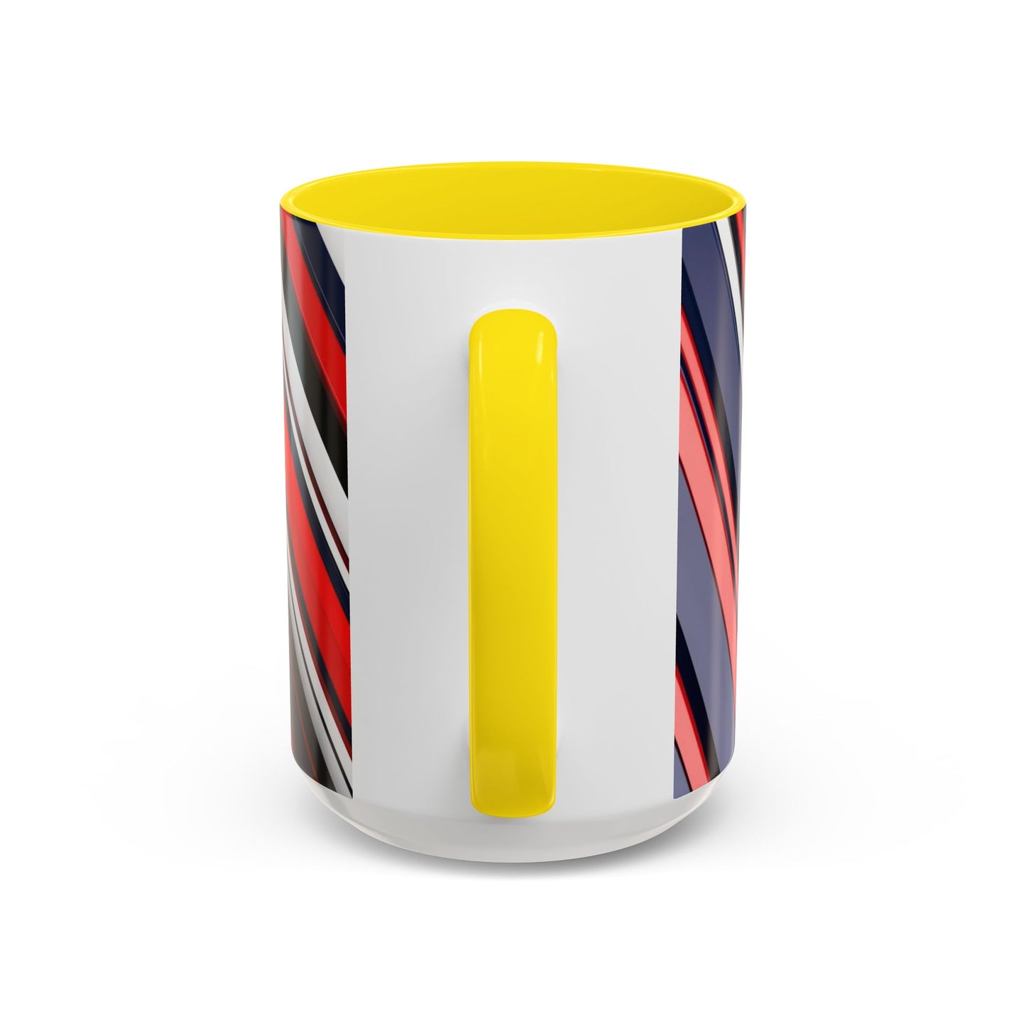 Optical Illusion Accent Mug – Ceramic Coffee Cup