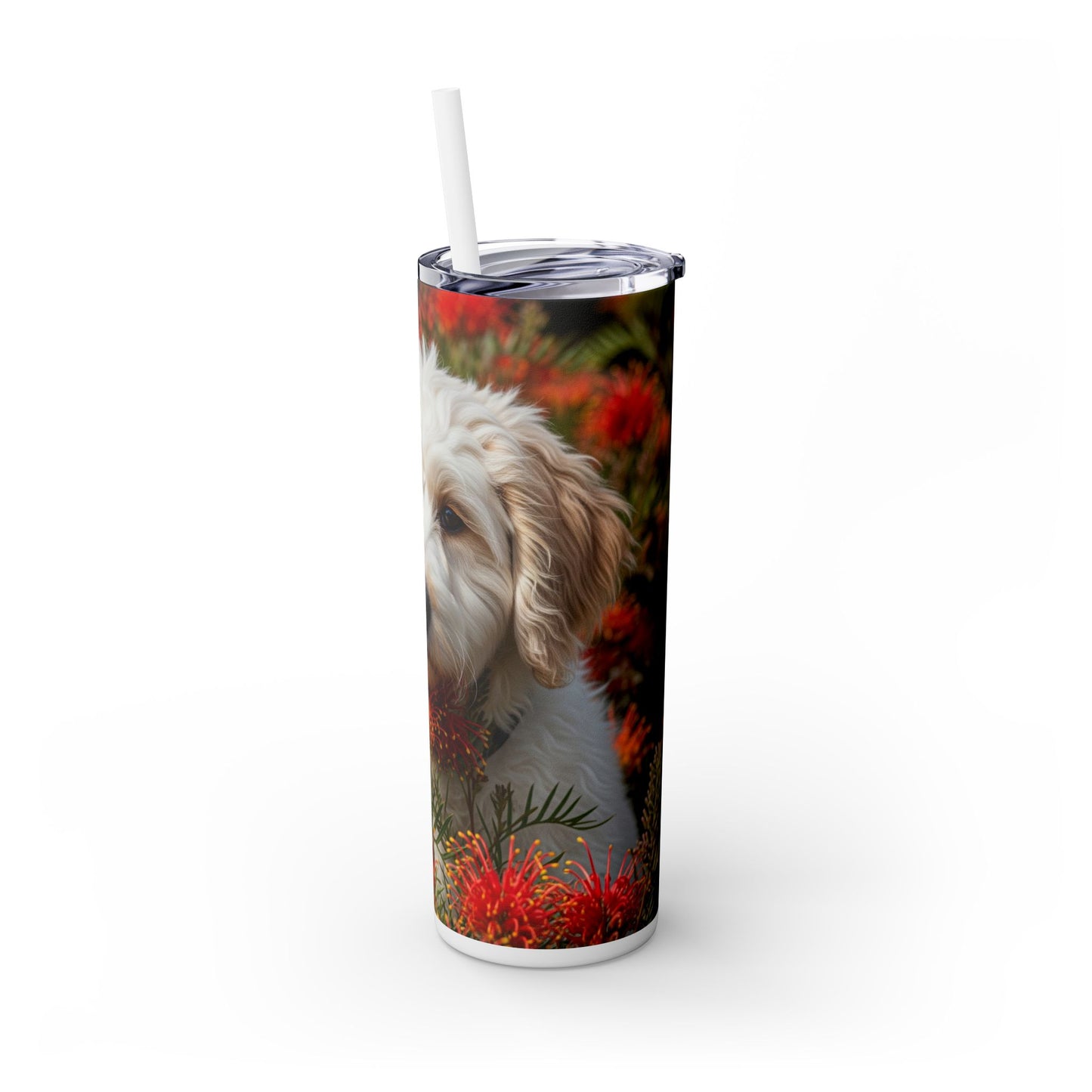 Labradoodle Tumbler with Straw, 20oz