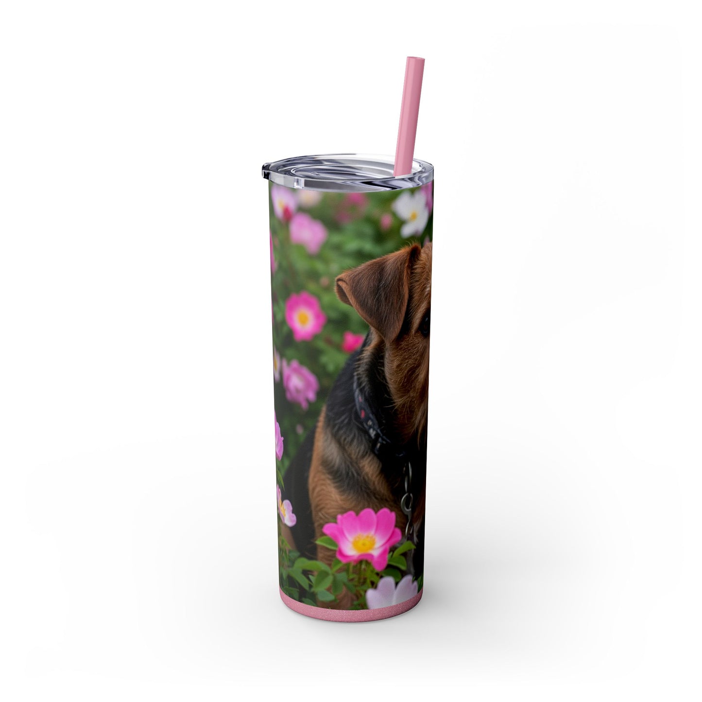 Teddy Roosevelt Terrier Tumbler with Straw, 20oz