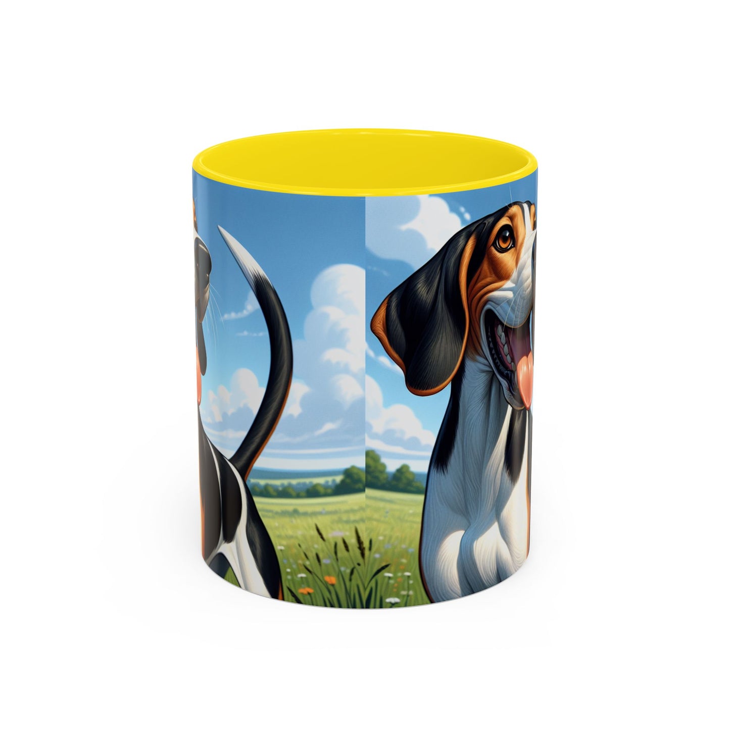 Treeing Walker Coonhound Accent Coffee Mug - Perfect Gift for Dog Lovers