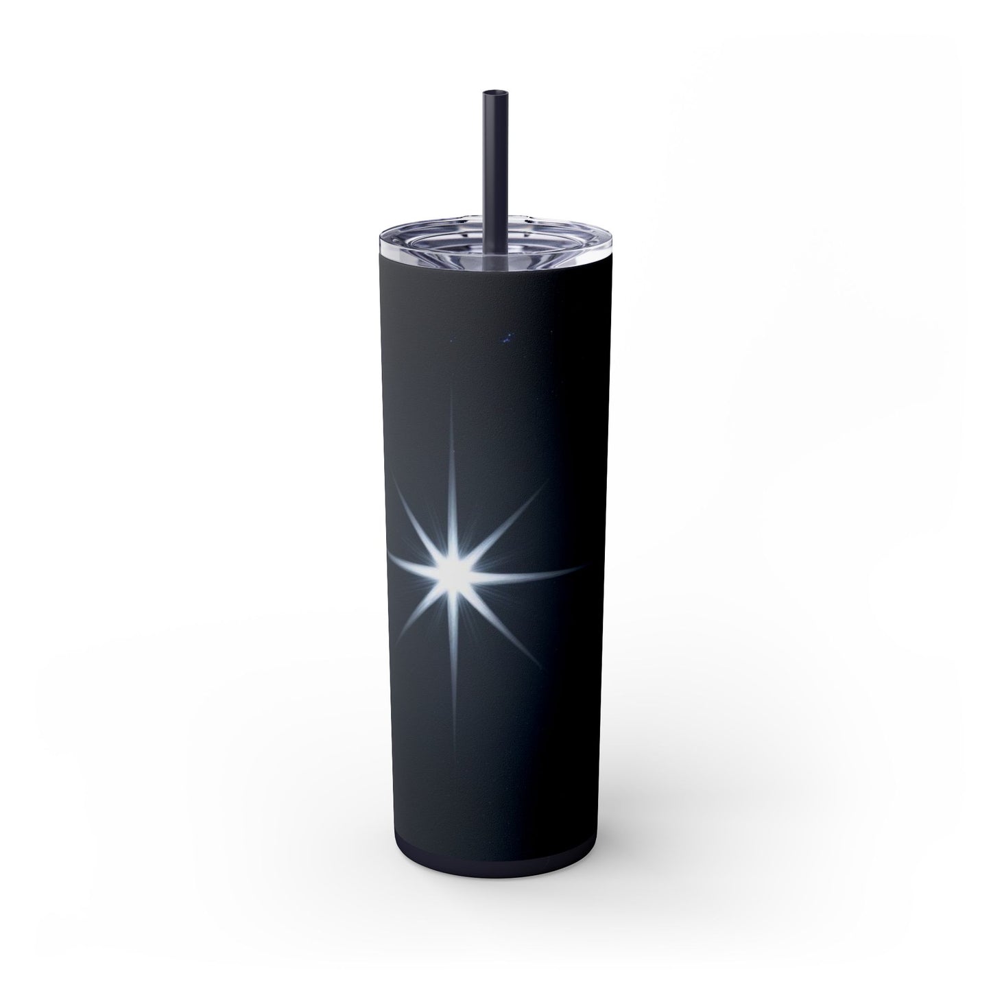 North Star Skinny Tumbler with Straw, 20oz