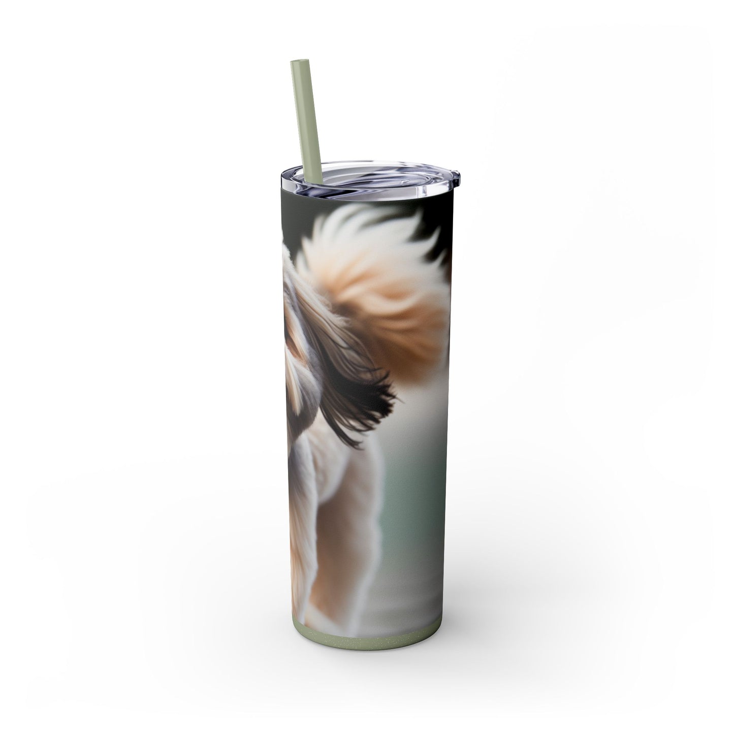 Lowchen Tumbler with Straw, 20oz