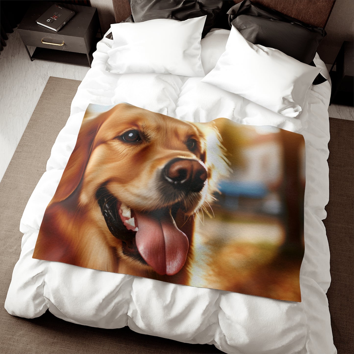 Golden Retriever Sweatshirt Blanket