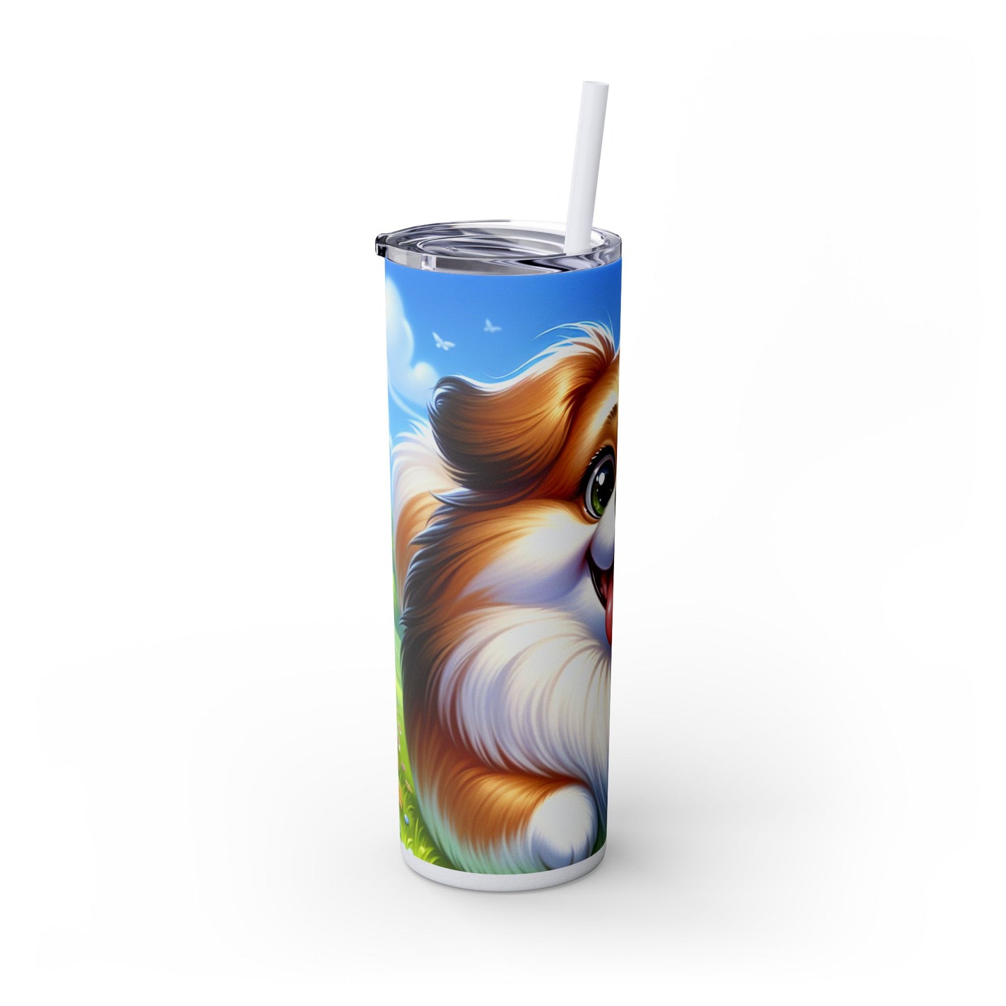 Russian Toy Skinny Tumbler with Straw, 20oz