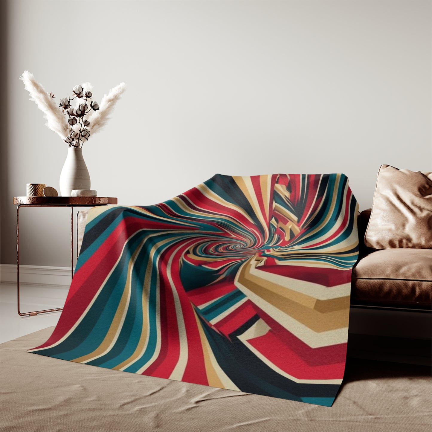 Optical Illusion Sweatshirt Blanket