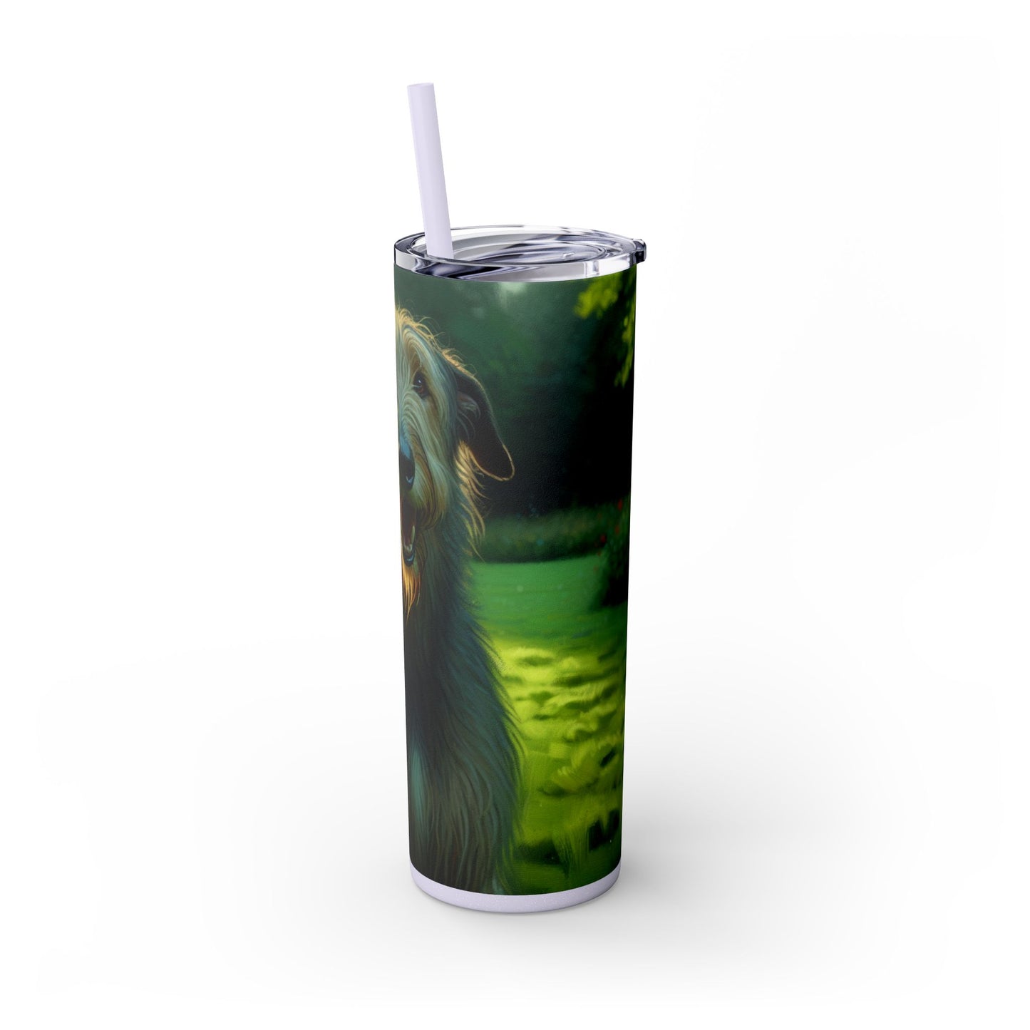 Irish Wolfhound Tumbler with Straw, 20oz