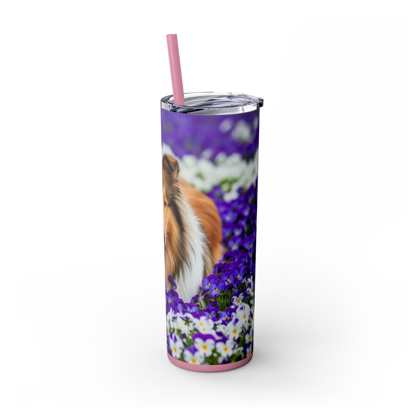 Vaso Collie Skinny con pajita, 20 oz