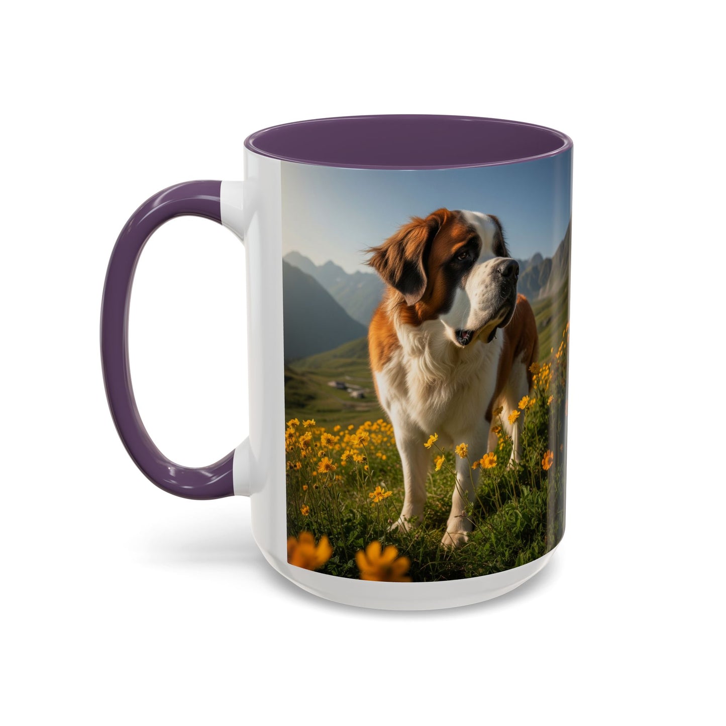Saint Bernard Accent Coffee Mug - Perfect Gift for Dog Lovers