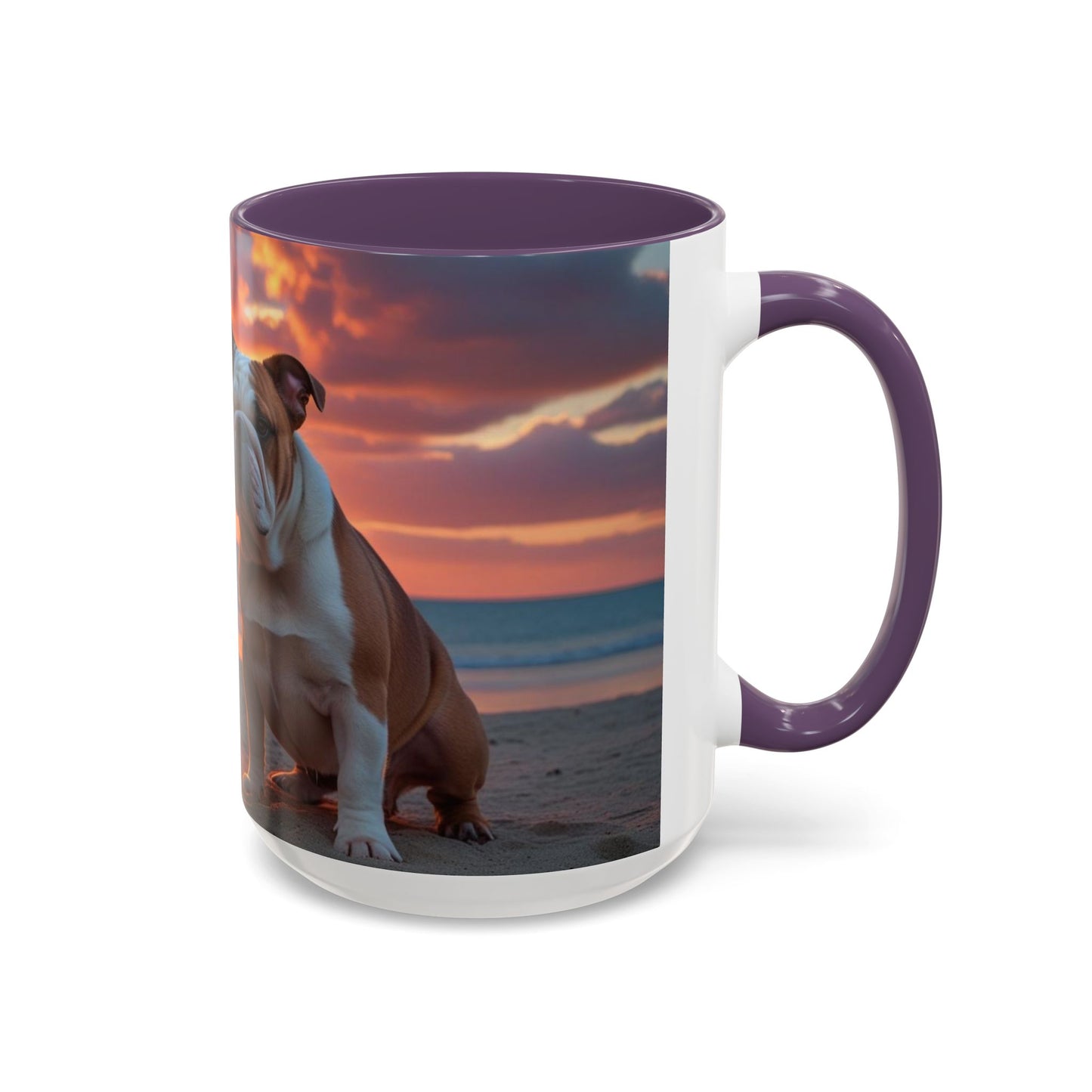 Bulldog Love Accent Coffee Mug - Perfect Gift for Dog Lovers
