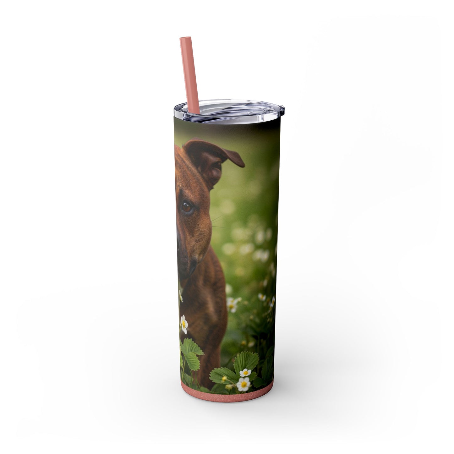 Staffordshire Bull Terrier Tumbler with Straw, 20oz