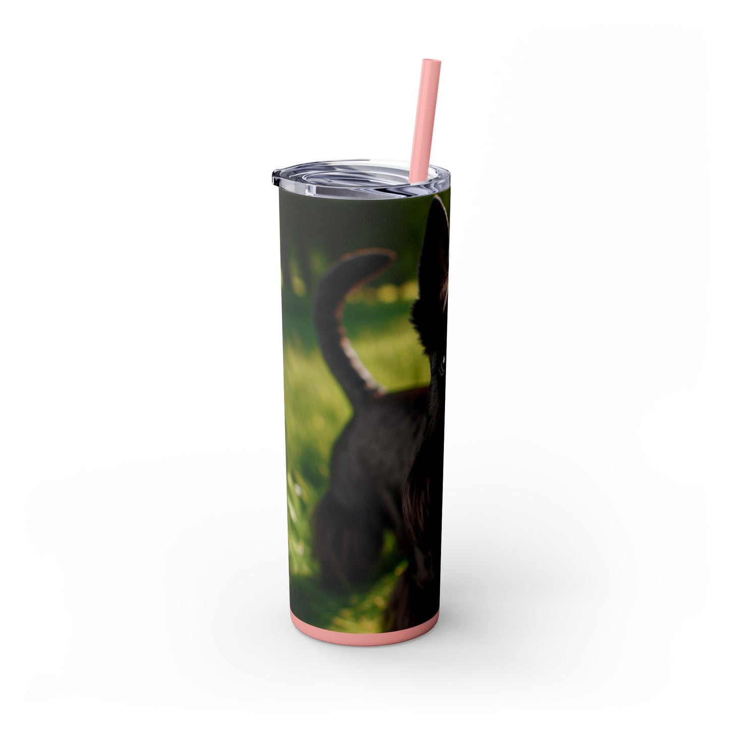 Scottish Terrier Skinny Tumbler with Straw, 20oz