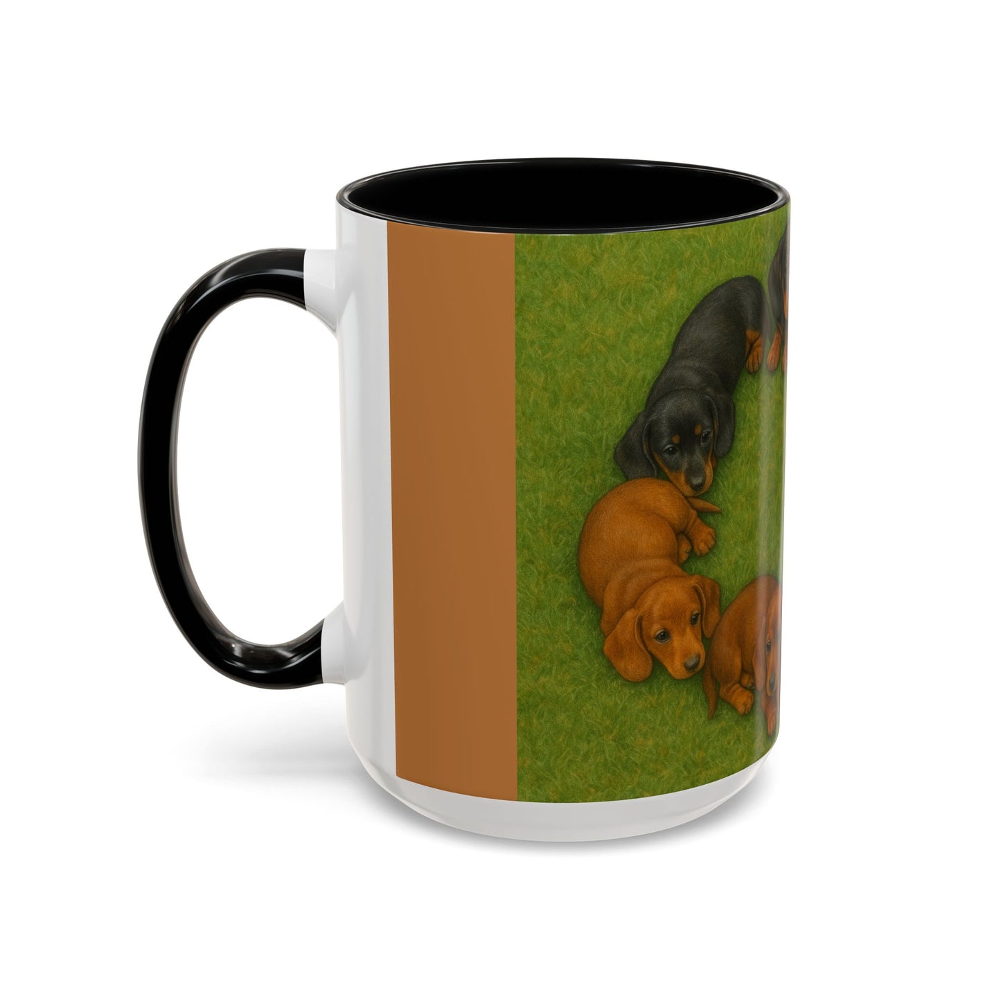 Dachshund puppies Accent Coffee Mug - Perfect Gift for Dog Lovers