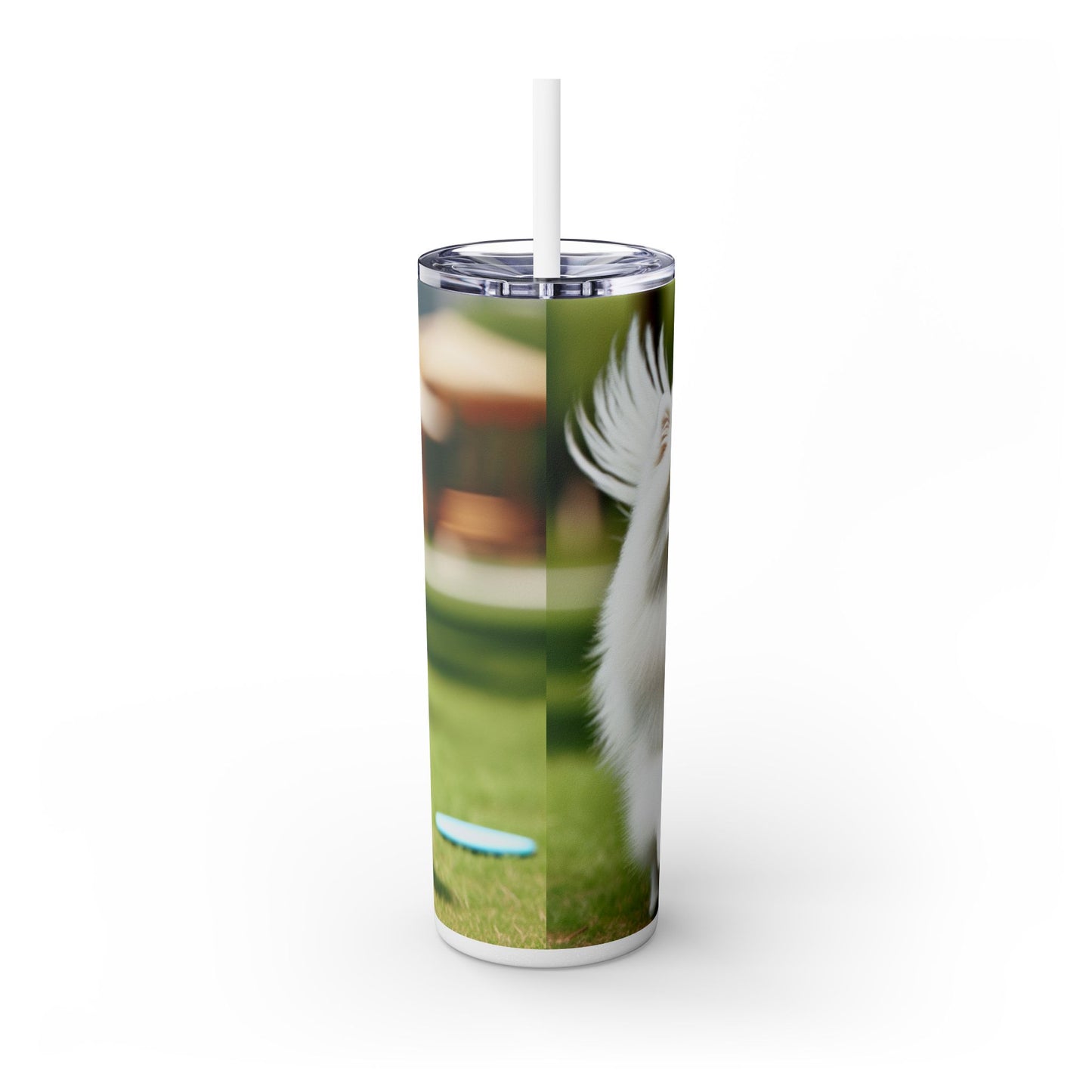 Japanese Spitz Tumbler with Straw, 20oz
