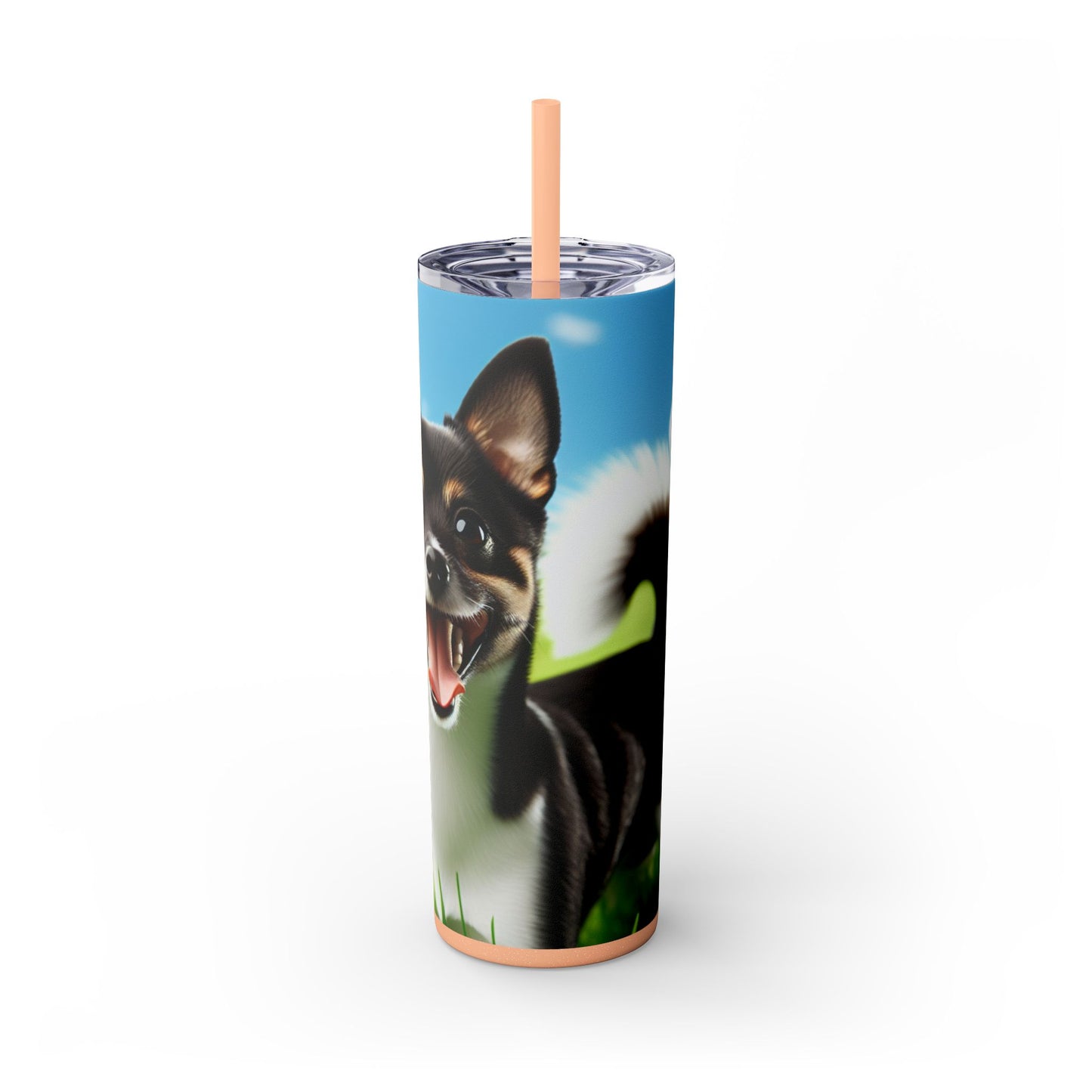 Japanese Terrier Tumbler with Straw, 20oz
