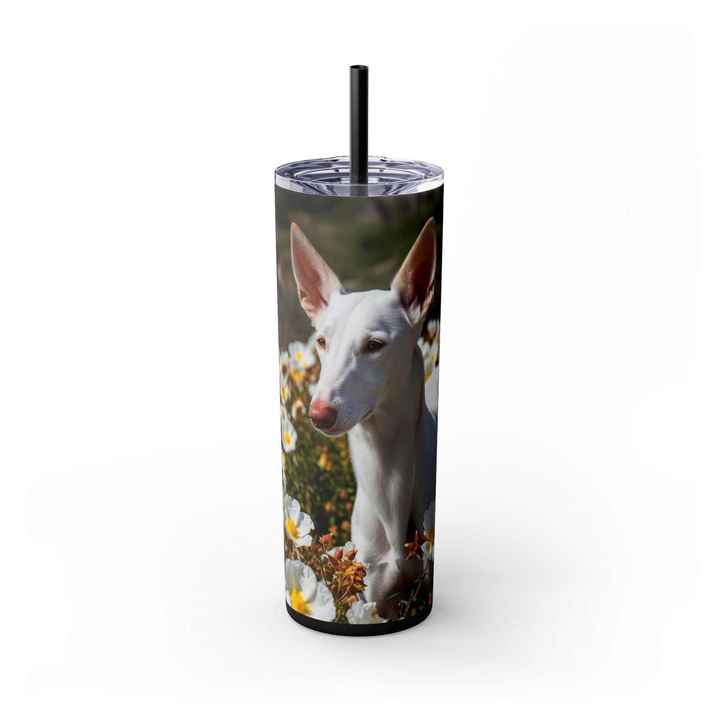 Ibizan Hound Tumbler with Straw, 20oz