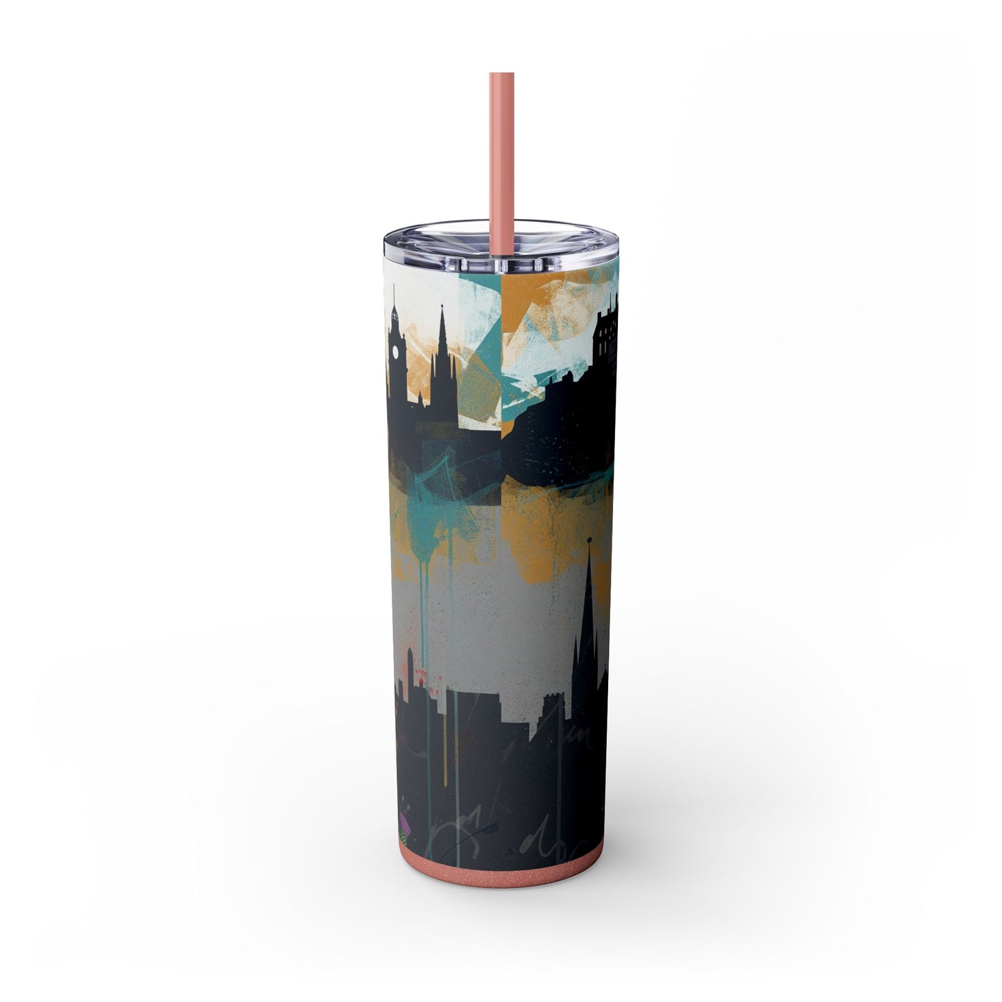 Glen of Imaal Terrier Skinny Tumbler with Straw, 20oz