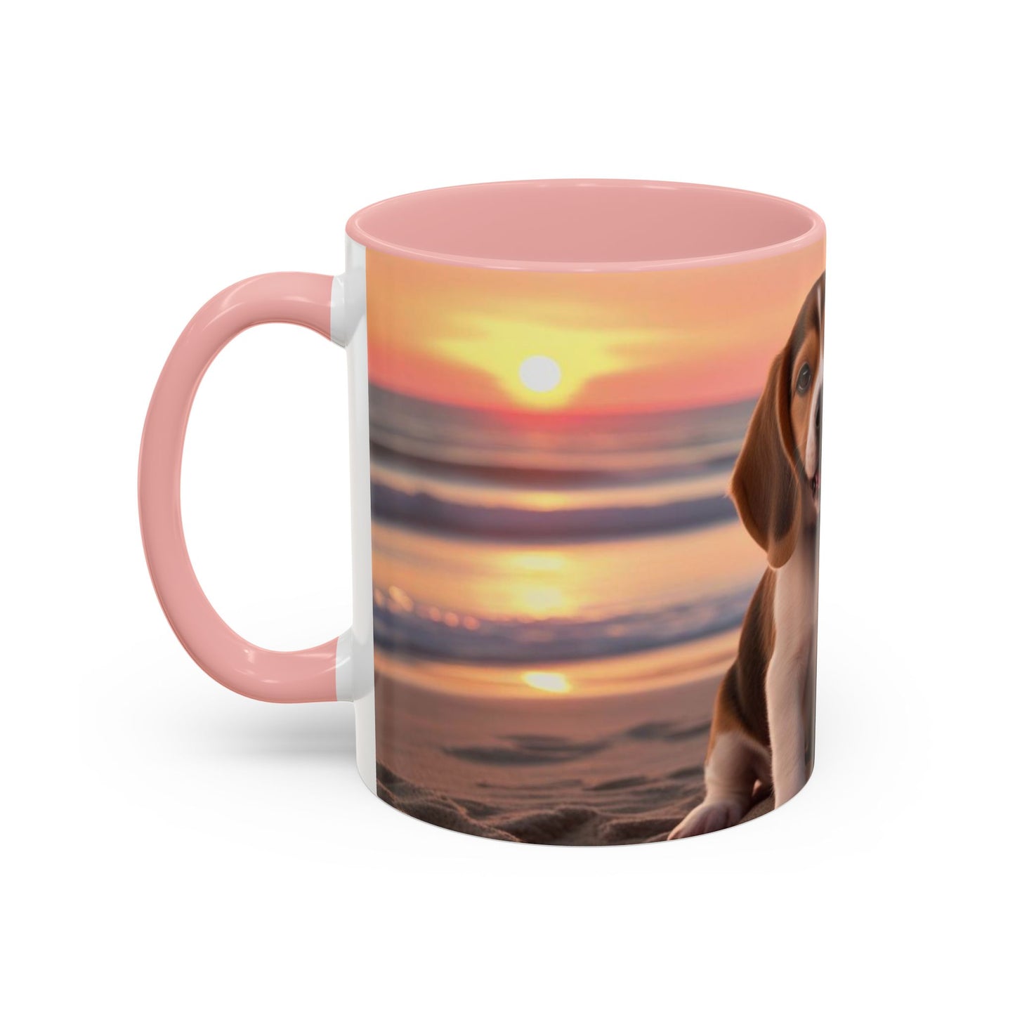 Beagle Love Accent Coffee Mug - Perfect Gift for Dog Lovers