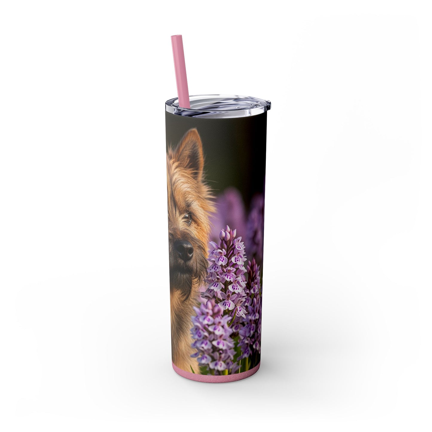 Cairn Terrier Skinny Tumbler with Straw, 20oz