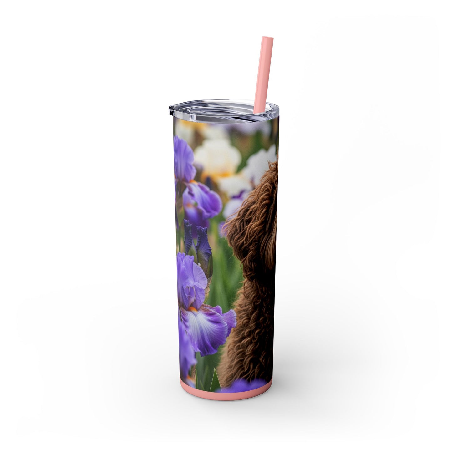Barbet Skinny Tumbler with Straw, 20oz