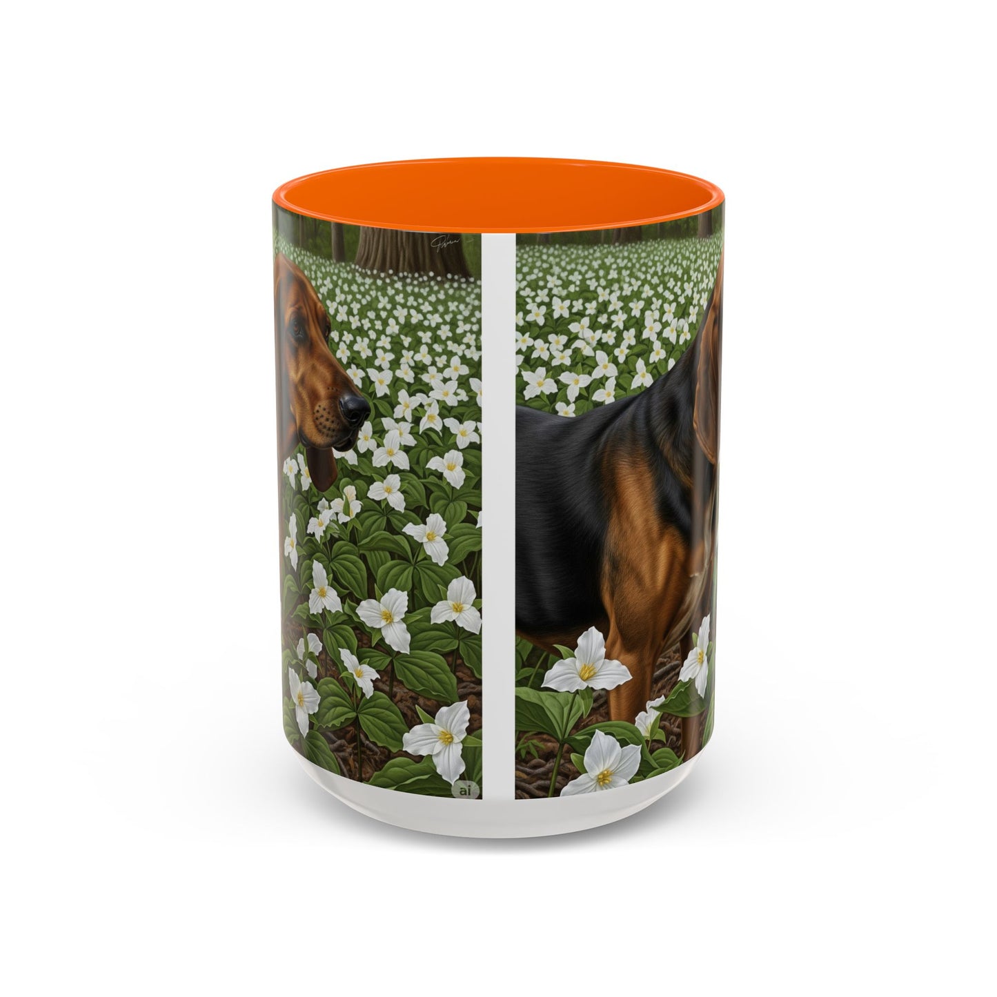 Treeing Walker Coonhound Accent Coffee Mug - Perfect Gift for Dog Lovers