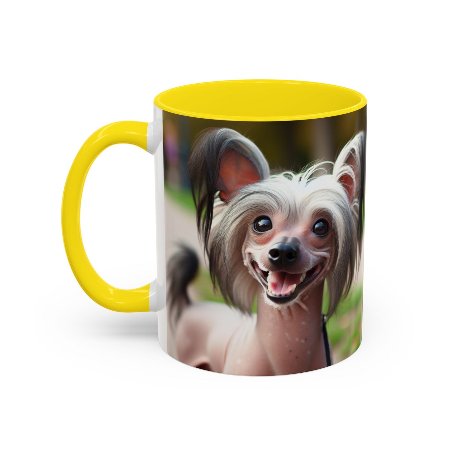 Chinese Crested Dog Accent Coffee Mug - Perfect Gift for Dog Lovers