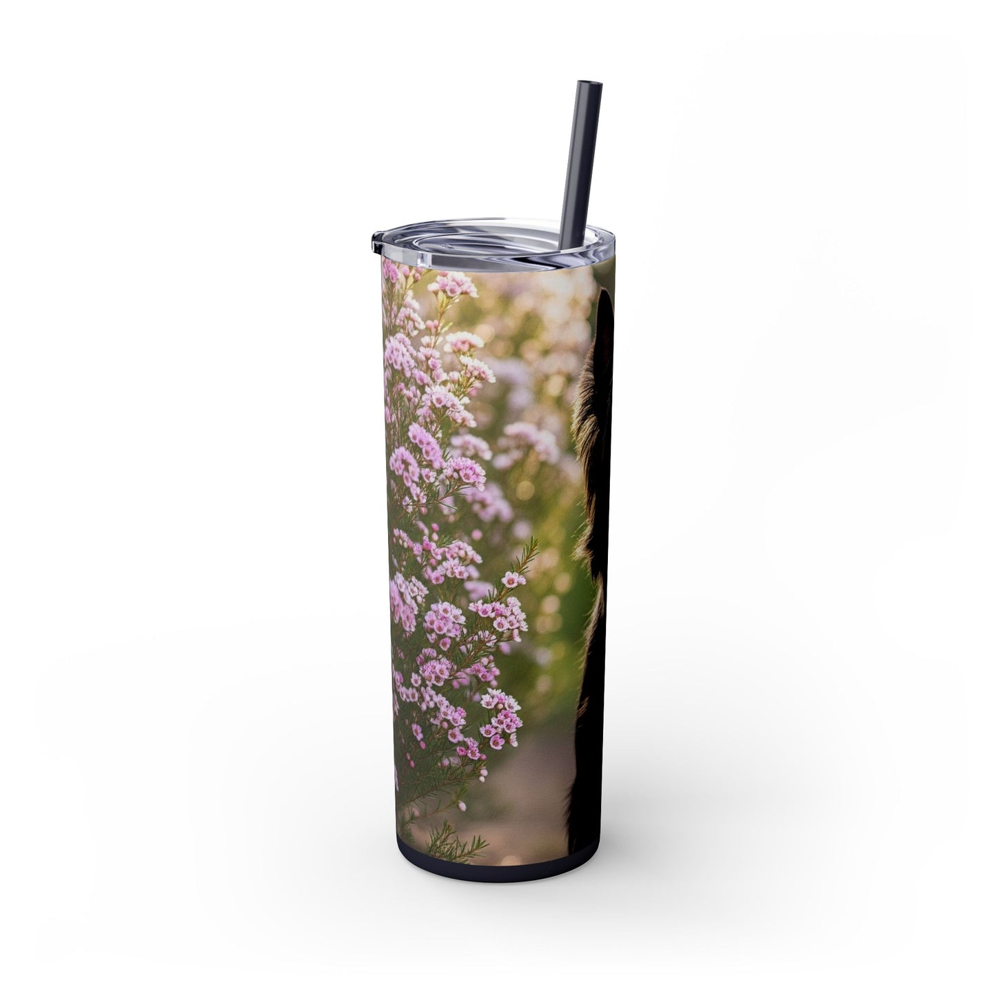 Australian Silky Terrier Tumbler with Straw, 20oz