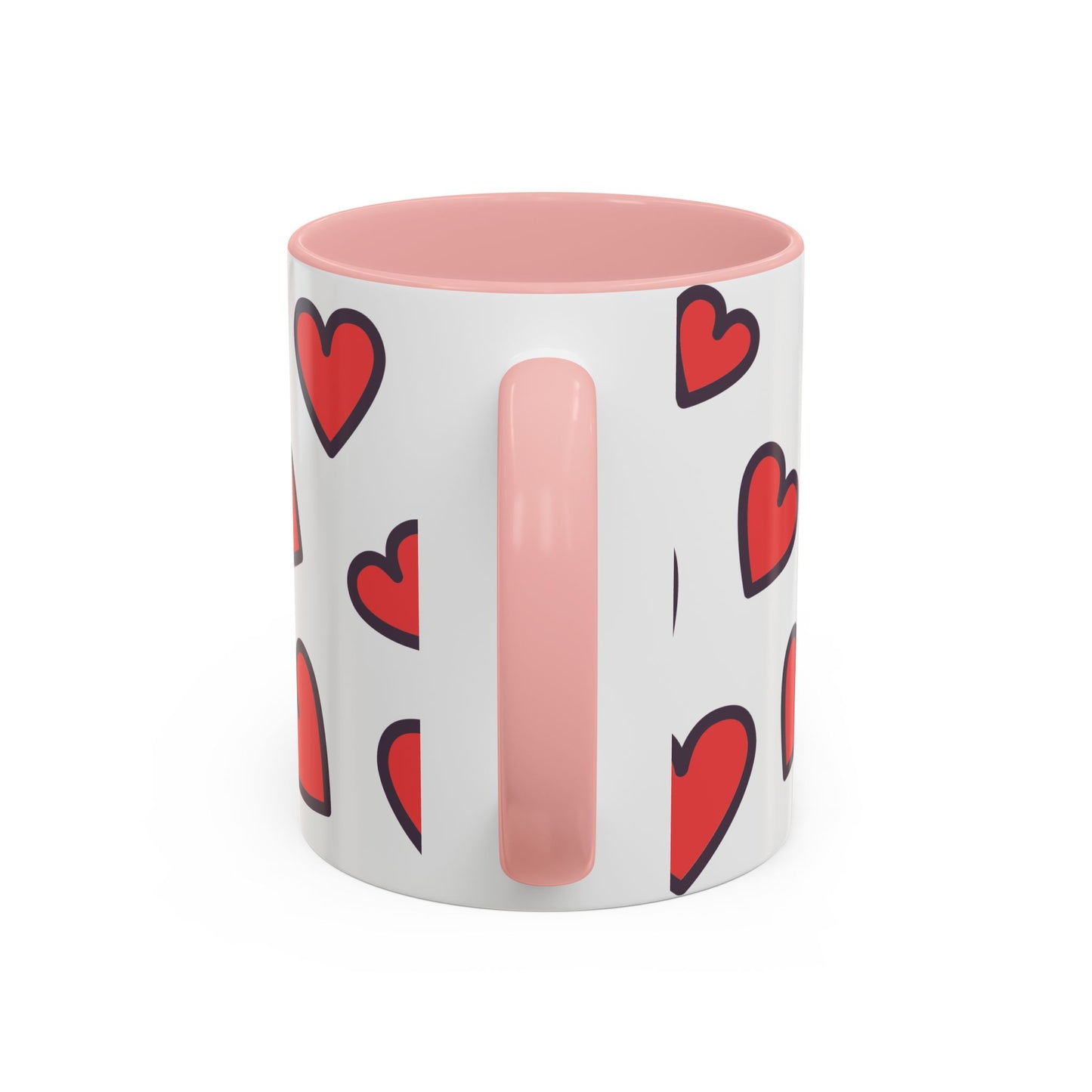 Hearts Accent Coffee Mug - Perfect Gift for Dog Lovers
