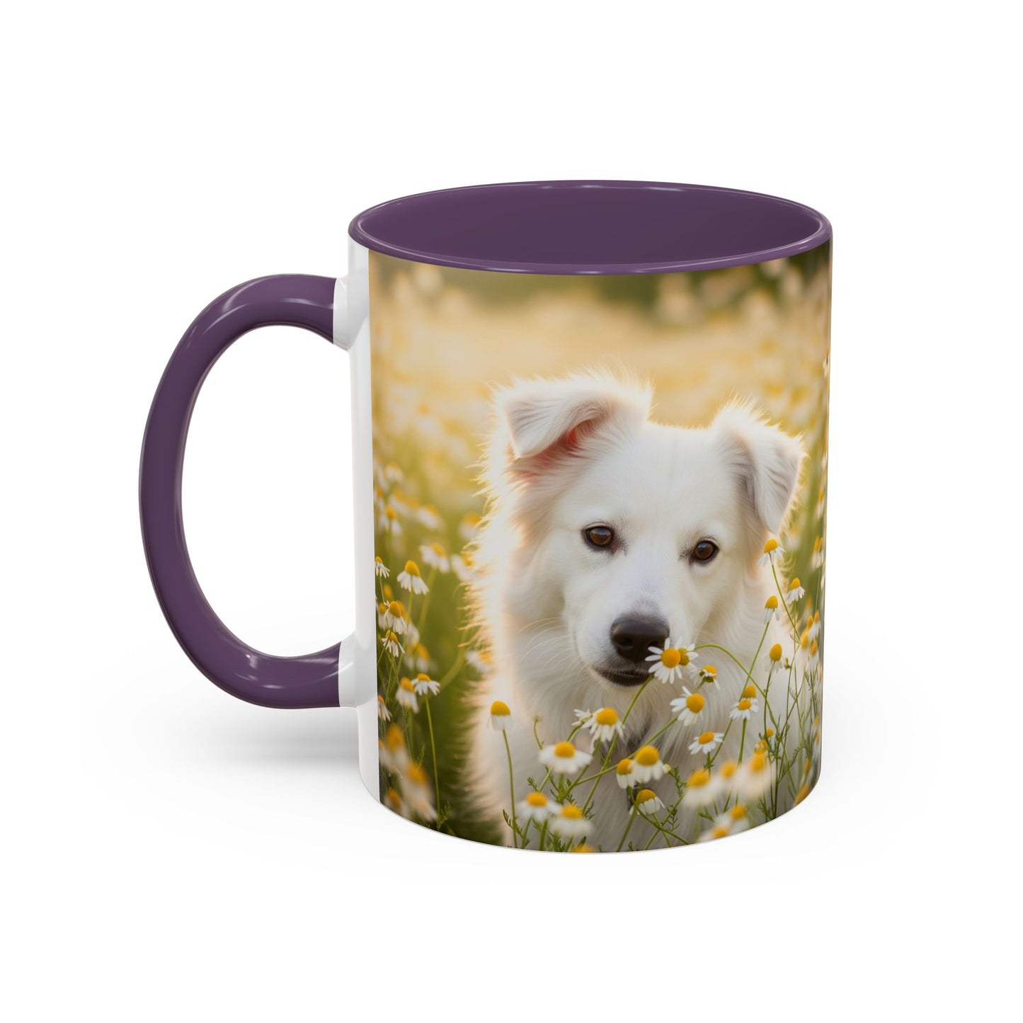 Russkaya Tsvetnaya Bolonka Accent Coffee Mug - Perfect Gift for Dog Lovers