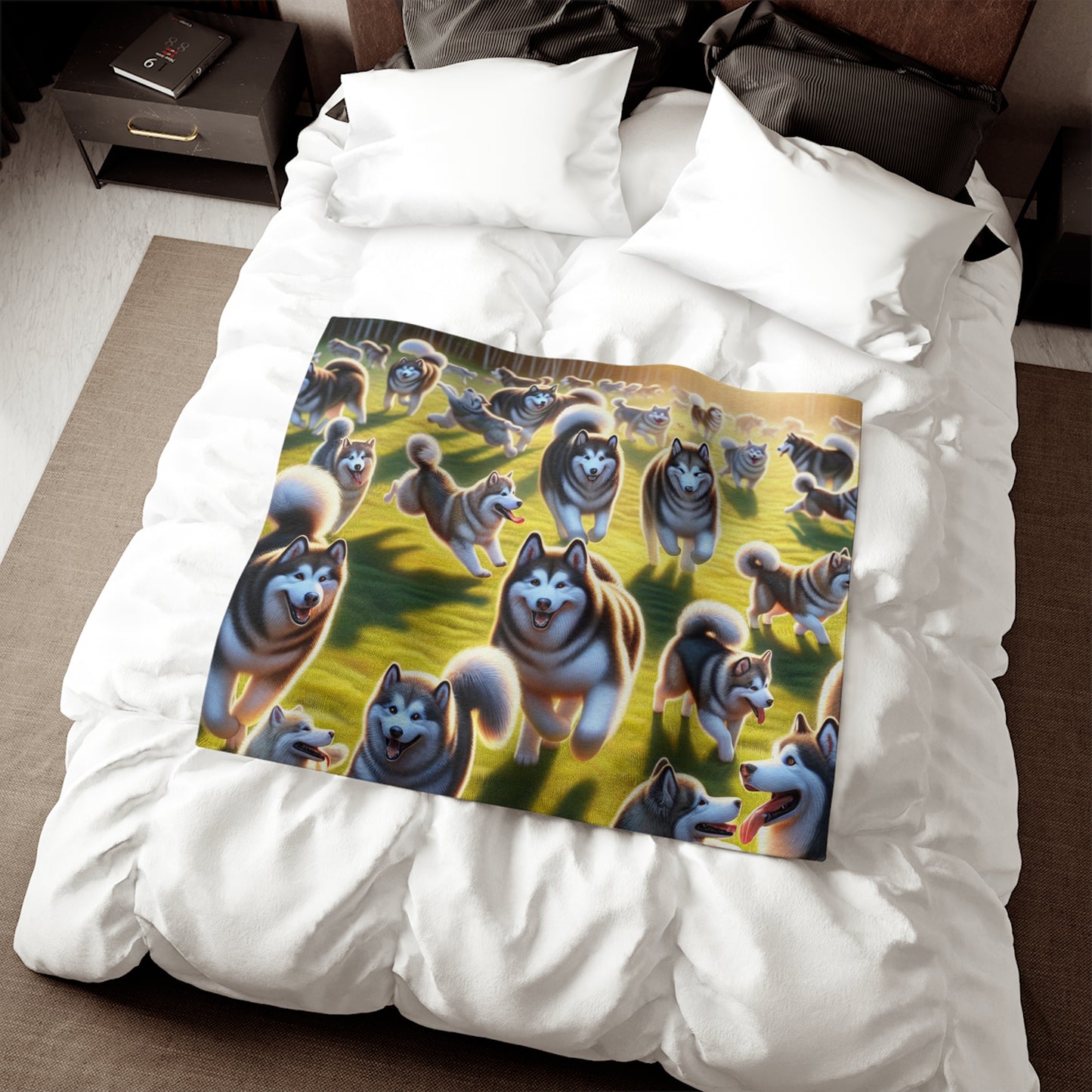 Alaskan Malamute Sweatshirt Blanket