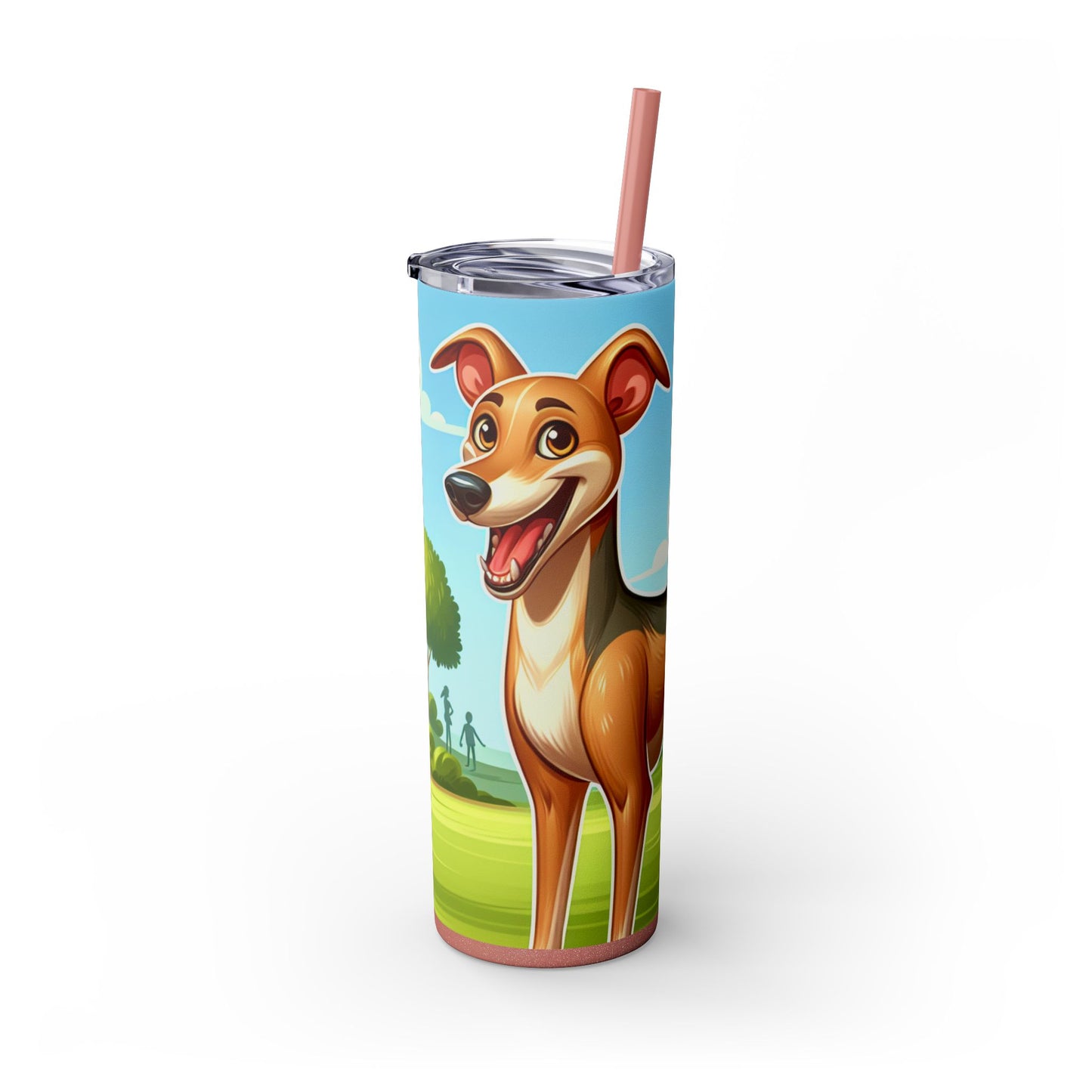 Azawakh Tumbler with Straw, 20oz