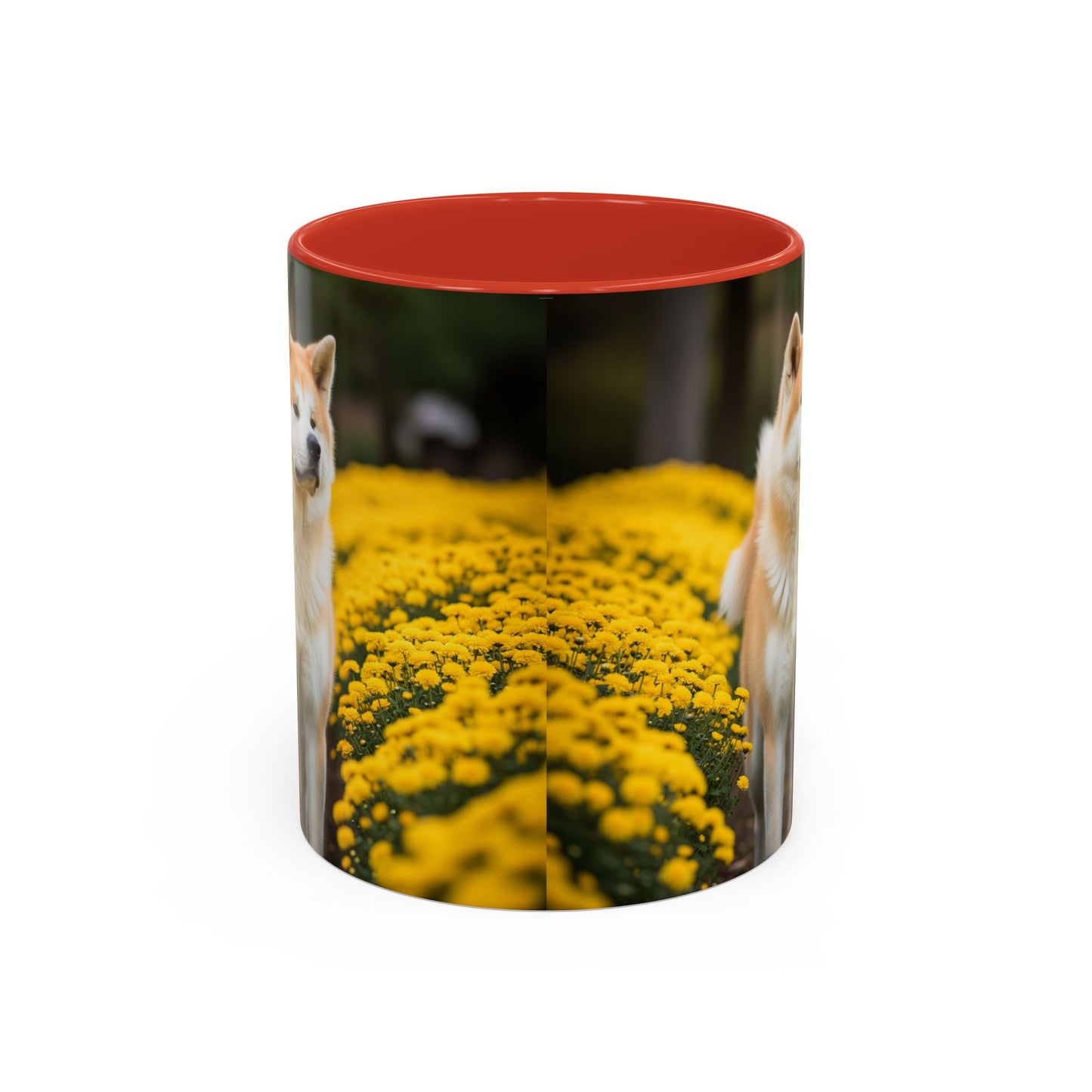 Japanese Akitainu Accent Coffee Mug - Perfect Gift for Dog Lovers