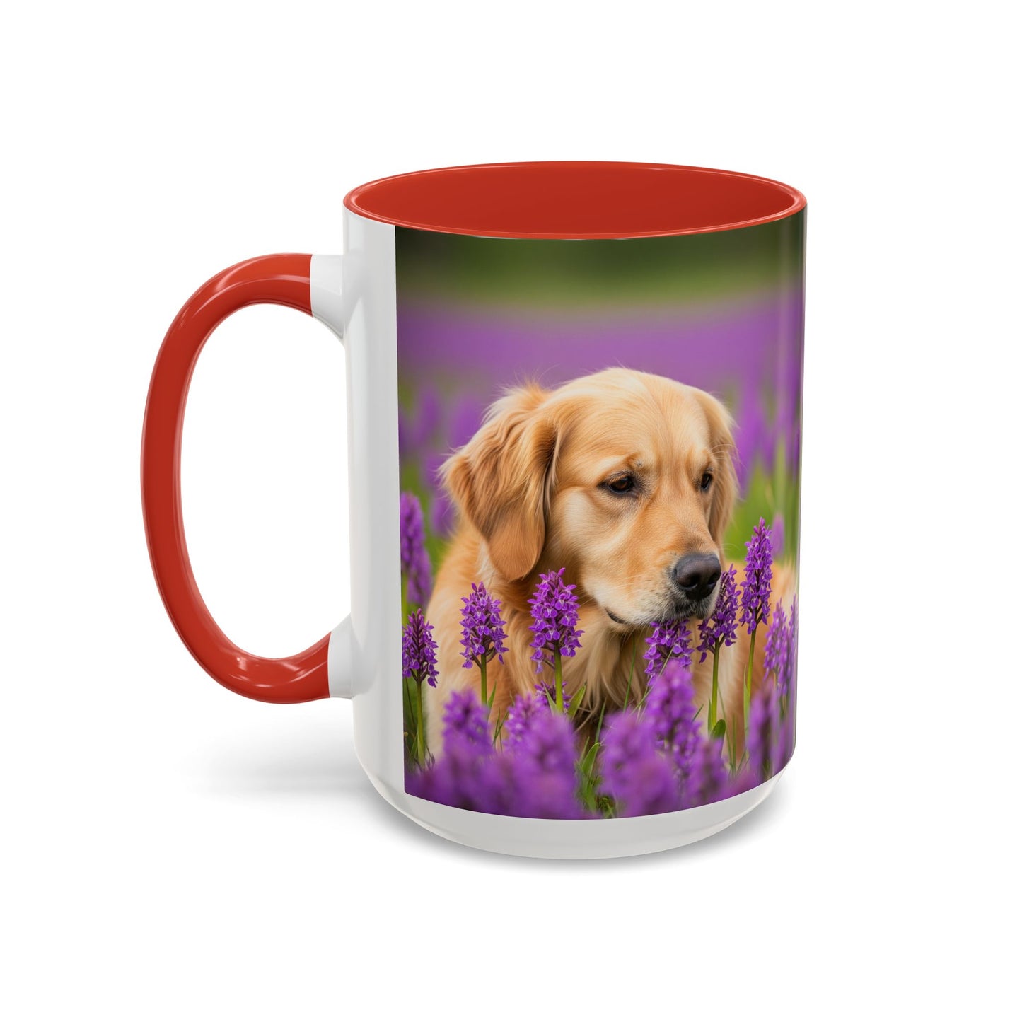 Golden Retriever Accent Coffee Mug - Perfect Gift for Dog Lovers