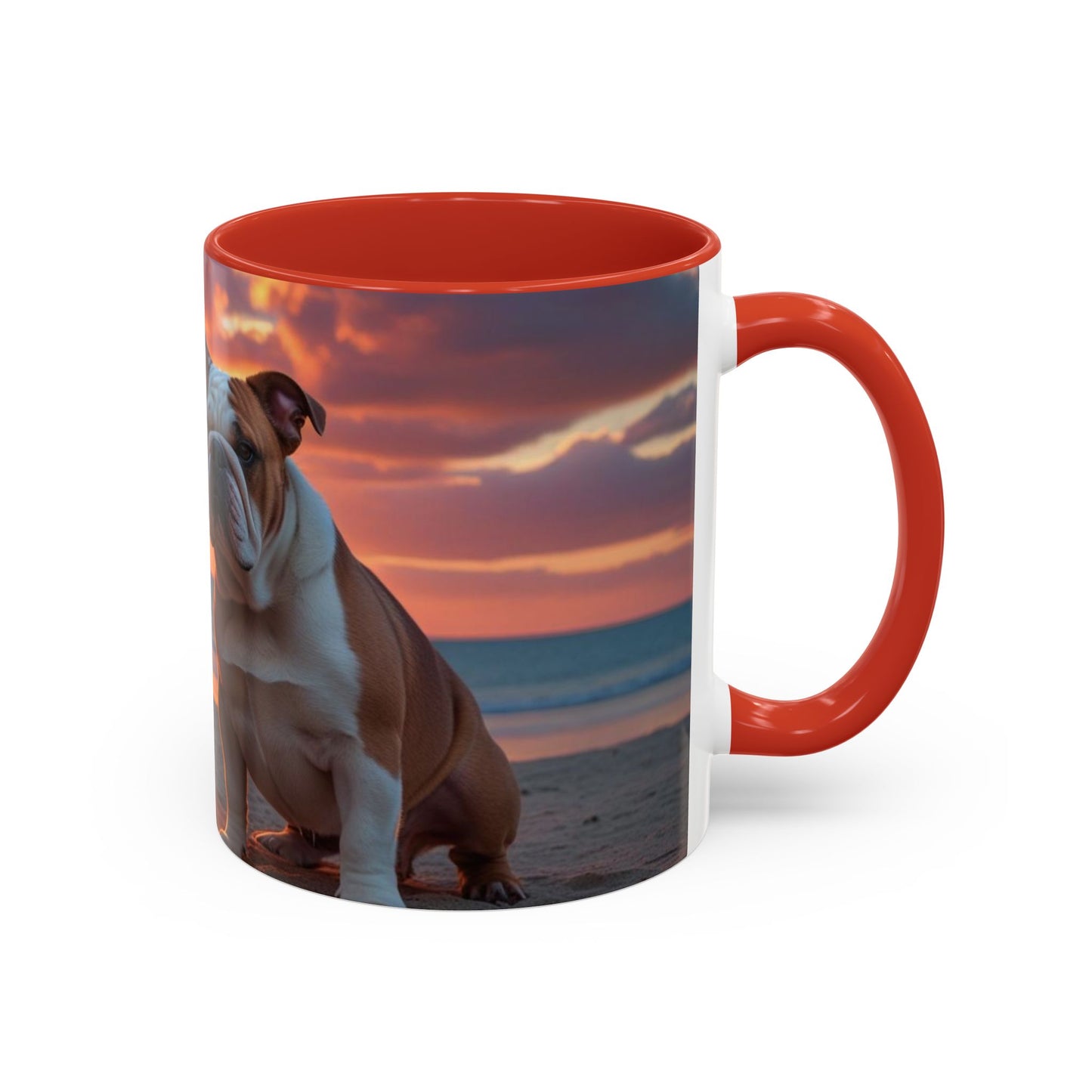 Bulldog Love Accent Coffee Mug - Perfect Gift for Dog Lovers