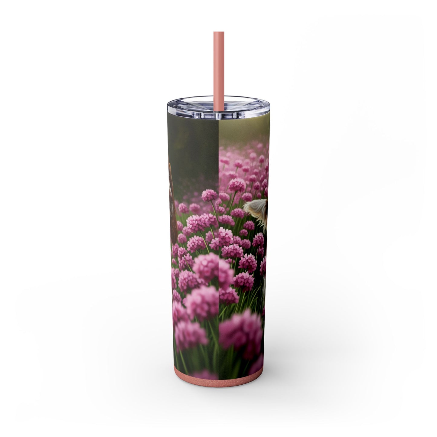 English Springer Spaniel Skinny Tumbler with Straw, 20oz