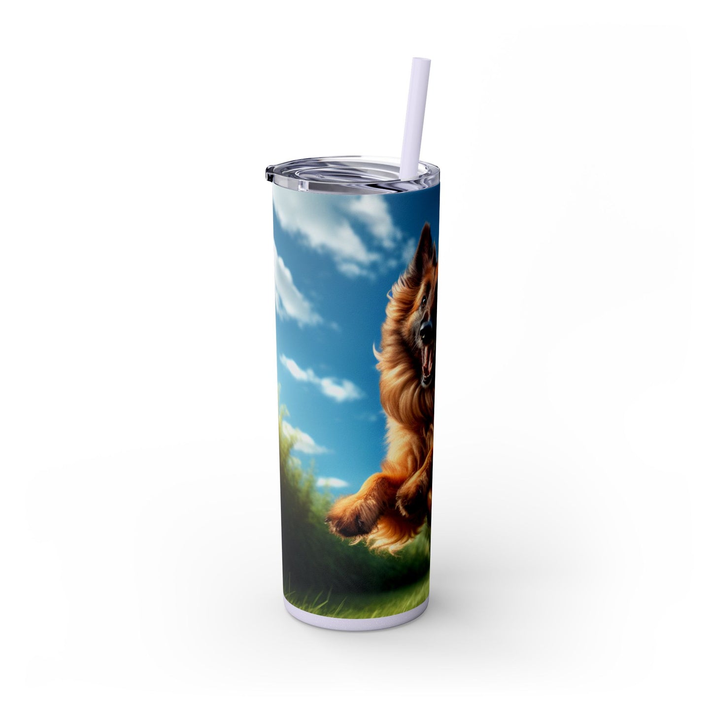 Belgian Shepherd Dog Laekenois Tumbler with Straw, 20oz