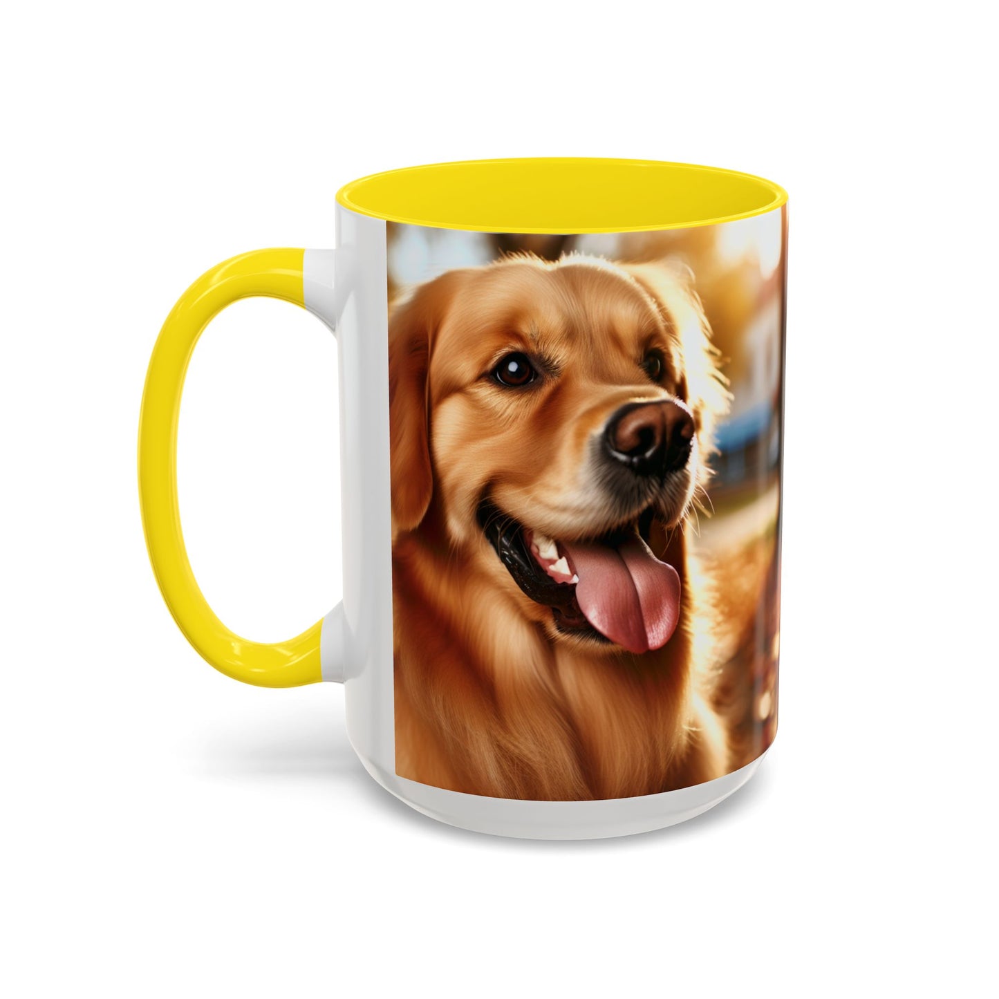 Golden Retriever Accent Coffee Mug - Perfect Gift for Dog Lovers